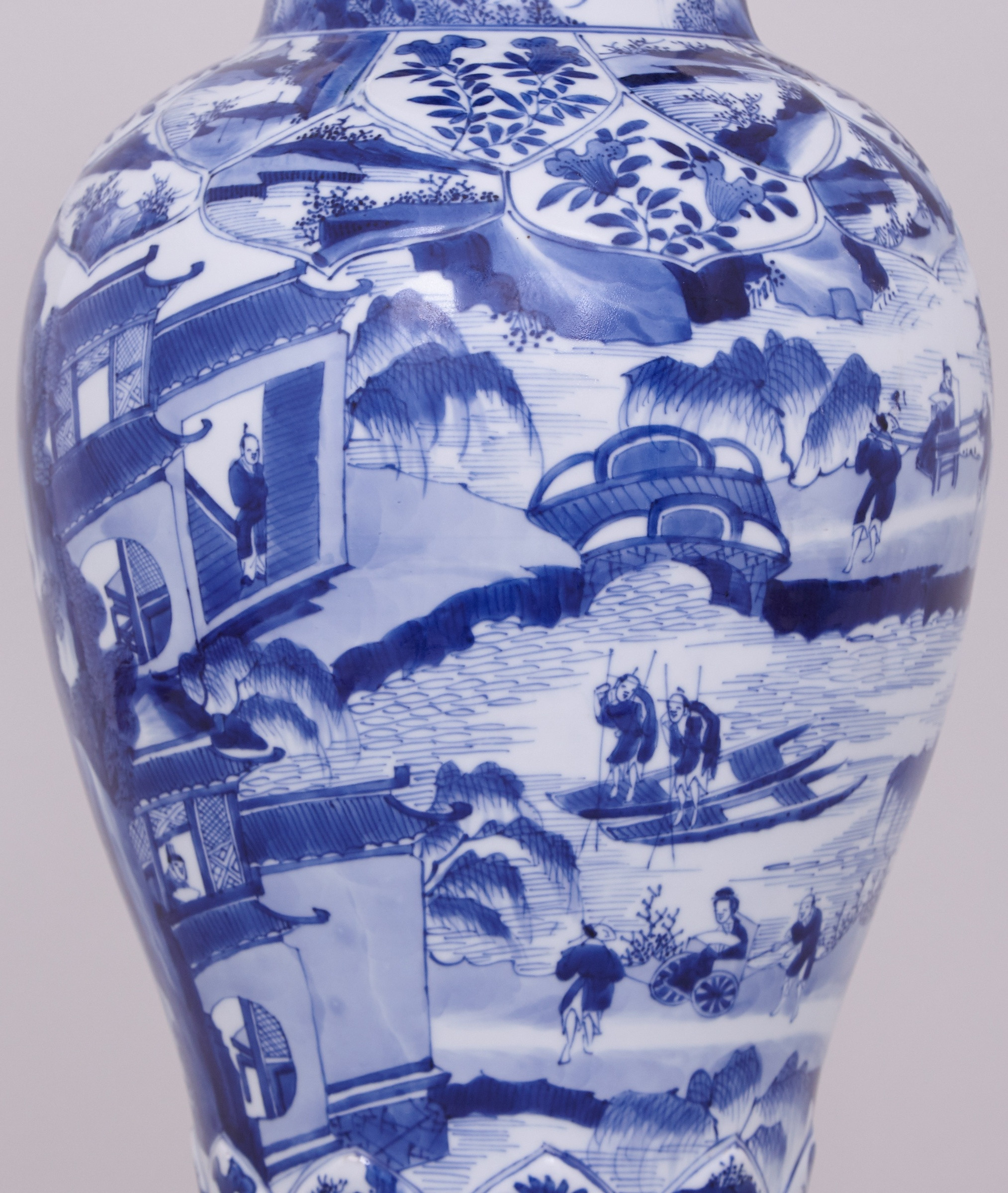 Dark Blue Vase Of A Pair Of Highly Unusual Tall and Fine Chinese Blue and White Vases Regarding A Pair Of Highly Unusual Tall and Fine Chinese Blue and White Vases and Covers
