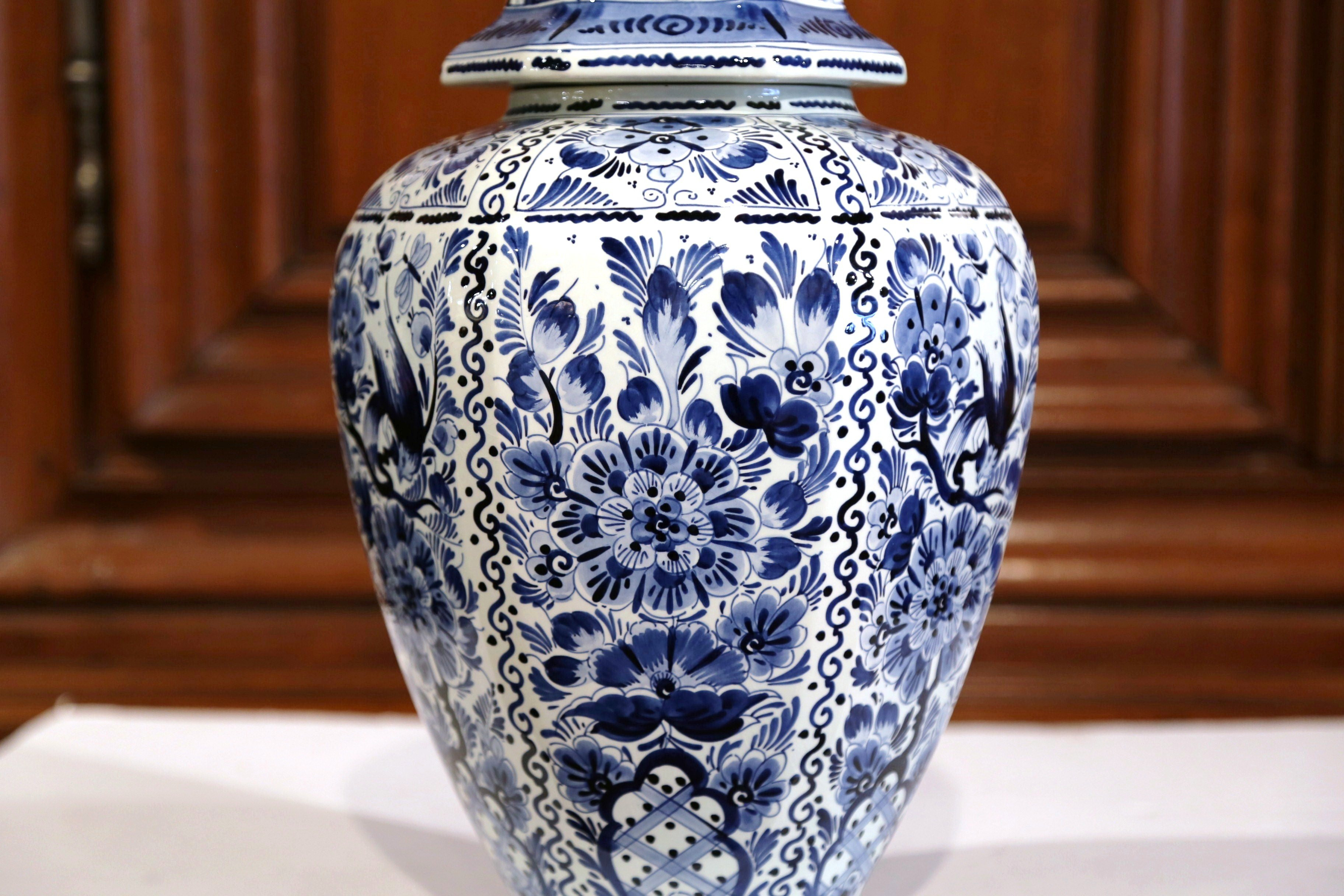 26 attractive Delft Blue Holland Vase 2024 free download delft blue holland vase of large mid 20th century dutch blue and white faience delft ginger jar inside large mid 20th century dutch blue and white faience delft ginger jar with top at 1stdib