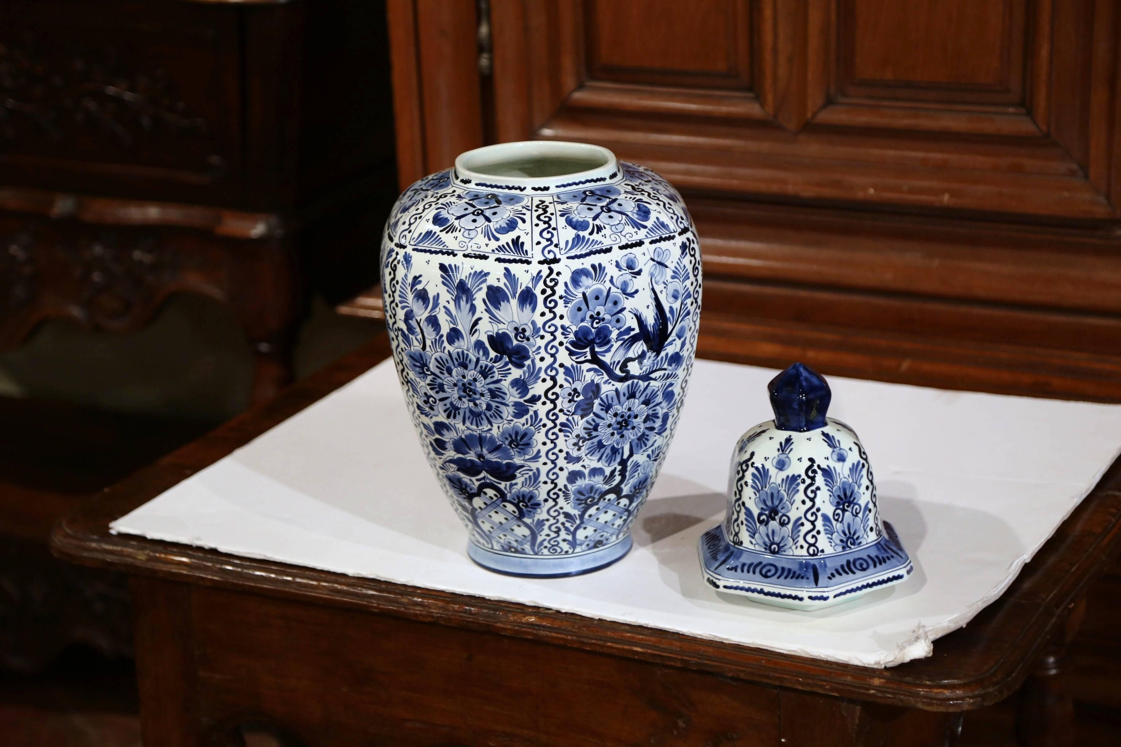 26 attractive Delft Blue Holland Vase 2024 free download delft blue holland vase of large mid 20th century dutch blue and white faience delft ginger jar within large mid 20th century dutch blue and white faience delft ginger jar with top at 1stdib