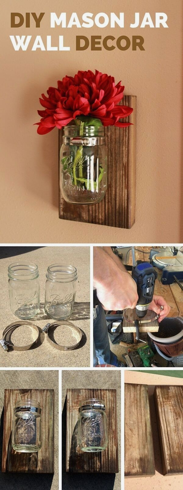 22 Amazing Diy Mason Jar Wall Vase 2024 free download diy mason jar wall vase of 49 best mason jar stuff images on pinterest mason jars creative inside diy rustic home decor ideas are constantly evolving and offering up