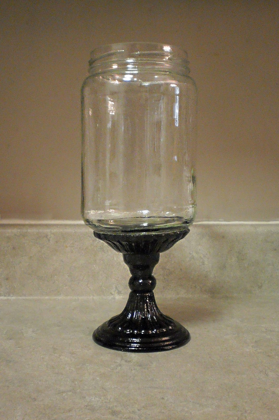 dollar store glass vases of super glue dollar store candle holder jar crafty candelabra with regard to super glue dollar store candle holder jar crafty candelabra