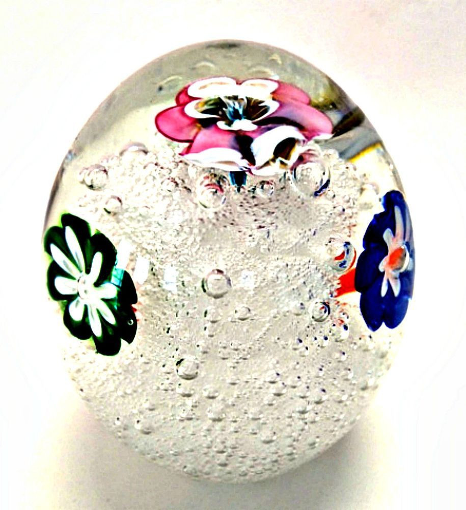 13 attractive Egg Shaped Vase 2024 free download egg shaped vase of studio art glass paperweight flowers bubbles egg shaped 3 5 inches with studio art glass paperweight flowers bubbles egg shaped 3 5 inches tall