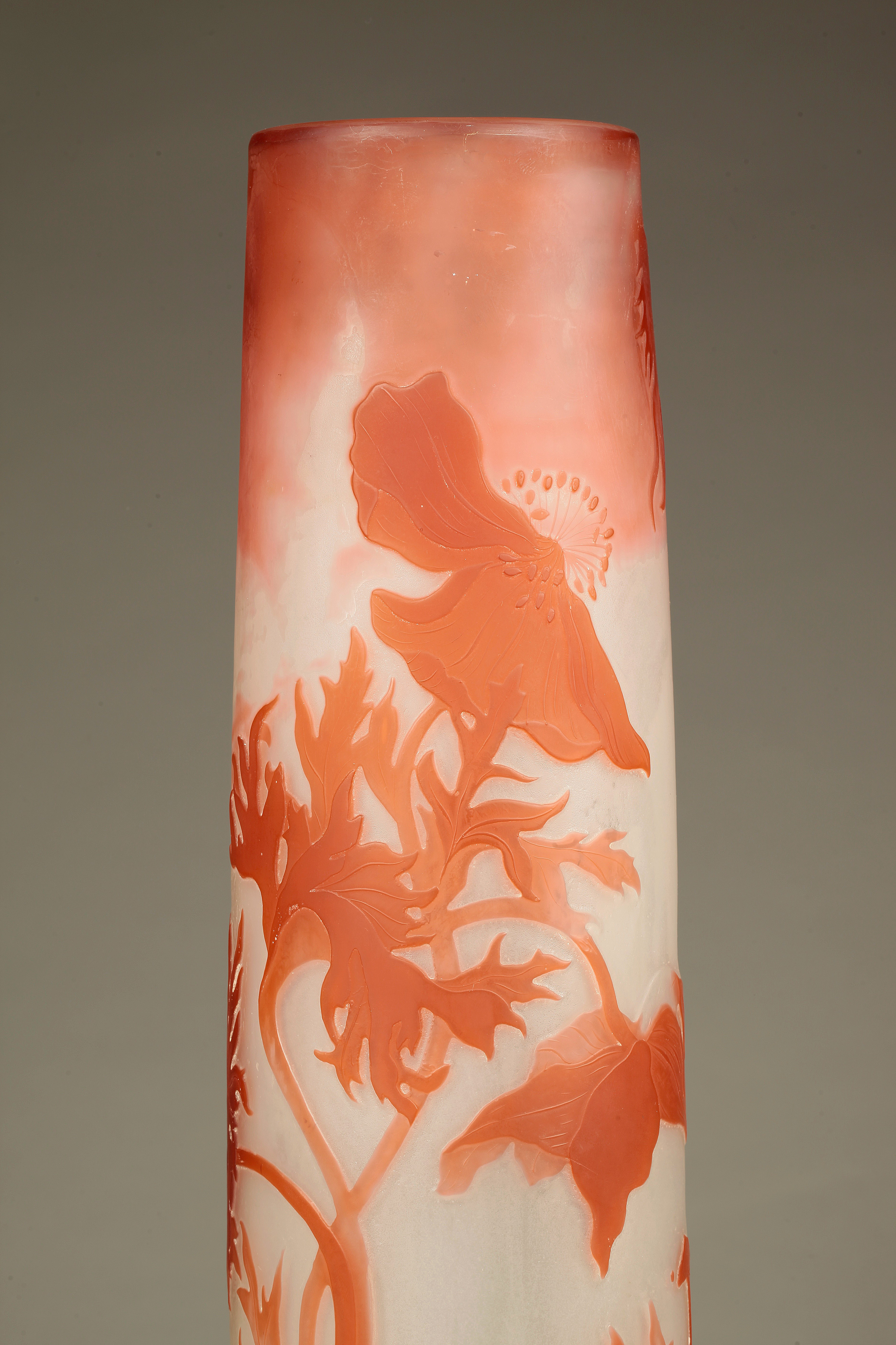 emile galle vase of emile galle dua¼y wazon 44 cm okoao 1900 roku with najedao aby powiakszya