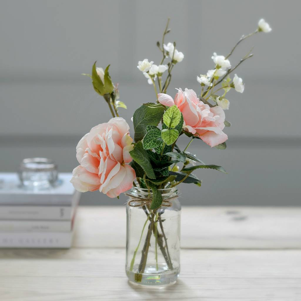 16 Spectacular Fake Pink Flowers In Vase 2024 free download fake pink flowers in vase of big vase with artificial flowers sevenstonesinc com pertaining to faux blossom and peach rose posy with vintage jar vase by the flower