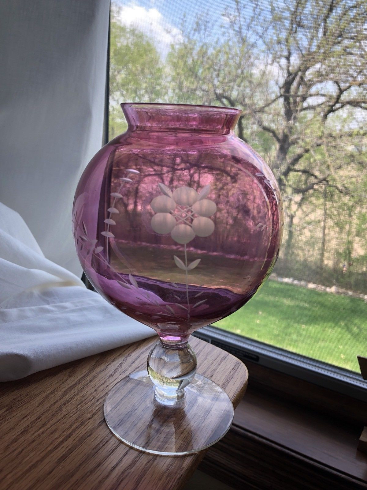 20 Popular Fenton Cranberry Coin Dot Vase 2024 free download fenton cranberry coin dot vase of cranberry glass vase antique ball shaped w cut etched ivy and with regard to cranberry glass vase antique ball shaped w cut etched ivy and floral design 1 o