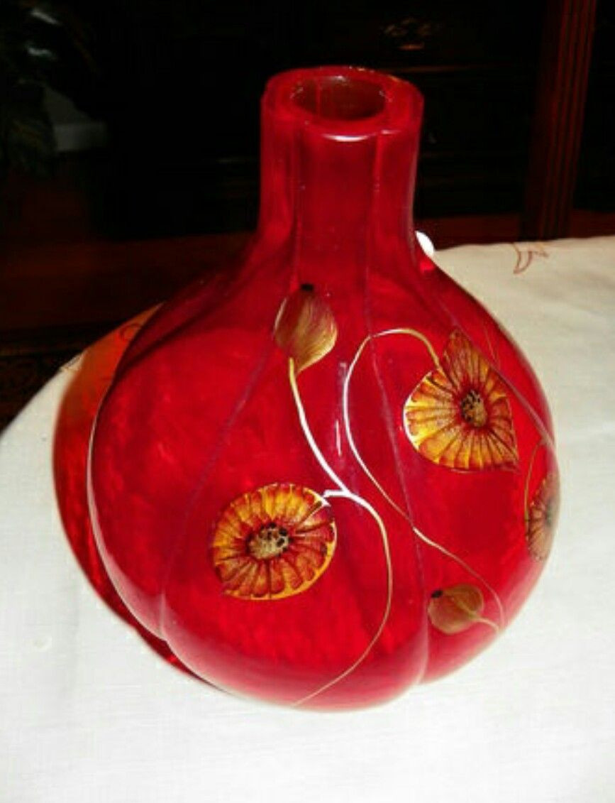 20 attractive Fenton Red Hobnail Vase 2024 free download fenton red hobnail vase of fenton nil satin burmese glass fern and daisy vase with ruffled pertaining to fenton art glass vase hand painted by d fredrick