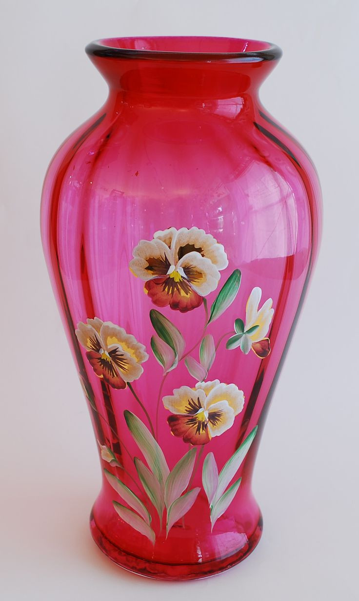 fenton rose vase of 217 best vase images on pinterest antique glass flower vases and inside vases home decor fenton pansies cranberry glass vase 1994 read more
