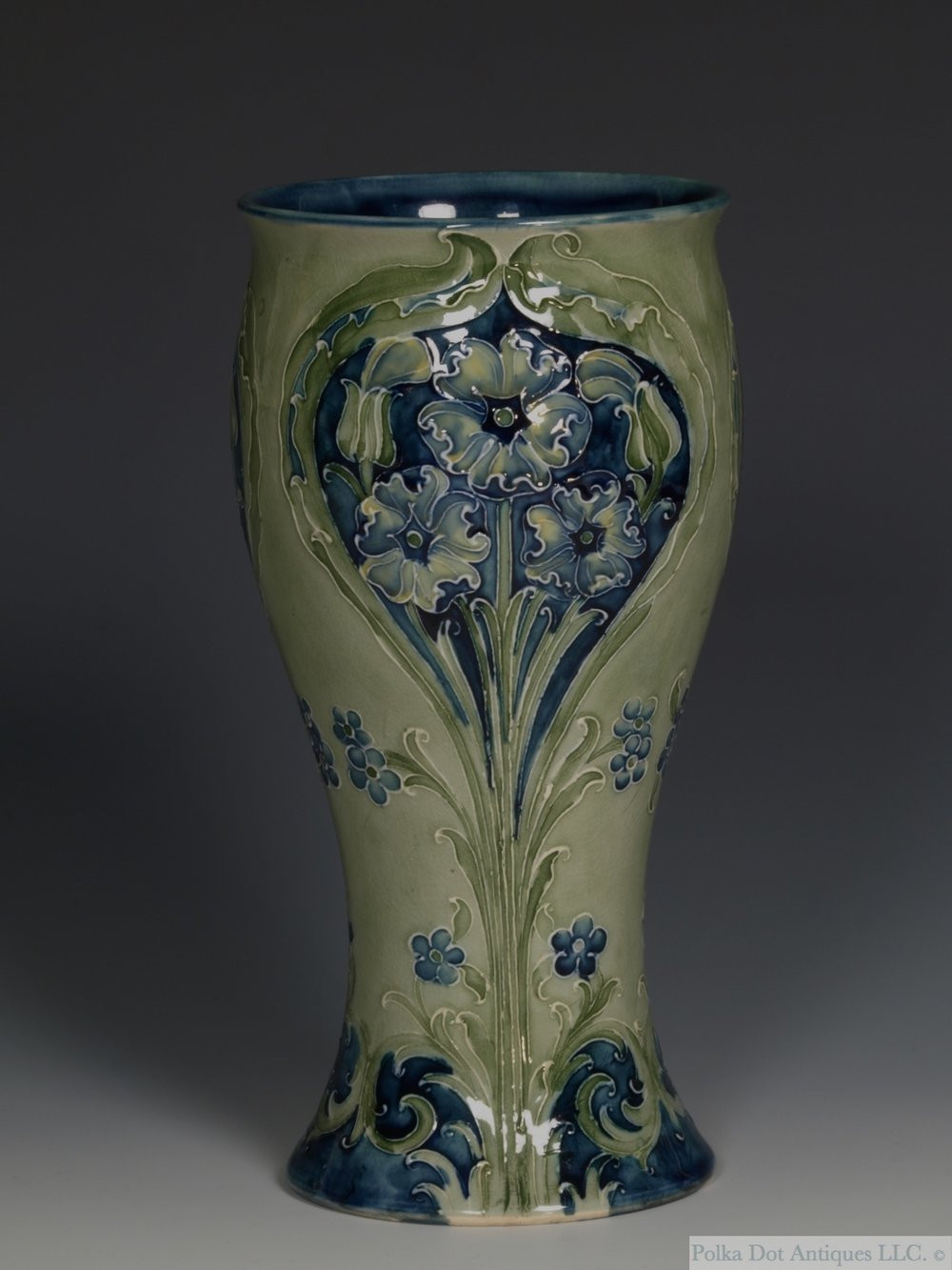 17 Stylish Florian Ware Vase 2024 free download florian ware vase of archive polka dot antiques llc throughout william moorcroft florian ware liberty vase c 1903 13