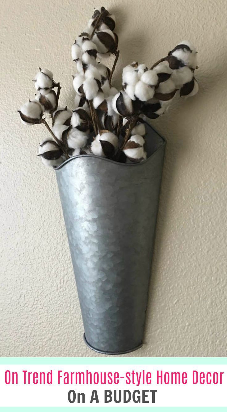 flower wall pocket vases of 177 best wall vases images on pinterest wall pockets wall vases pertaining to etsy wall vase with cotton stems this is a unique galvanized metal wall planter you have the options of adding the fall leaves cotton stems or whispy