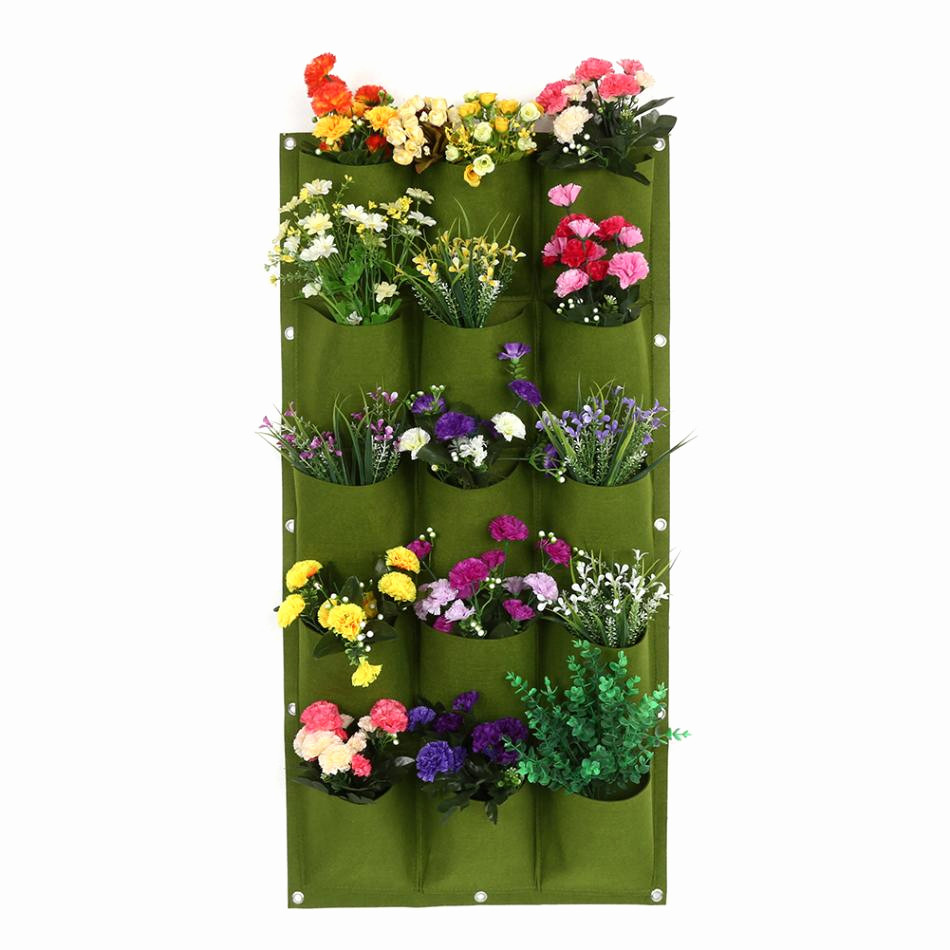 flower wall pocket vases of wall hanging flower pot 2 pocket succulent planter wall hanging with wall hanging flower pot 18 15 12 7 pockets planting bag garden balcony wall vertical flower