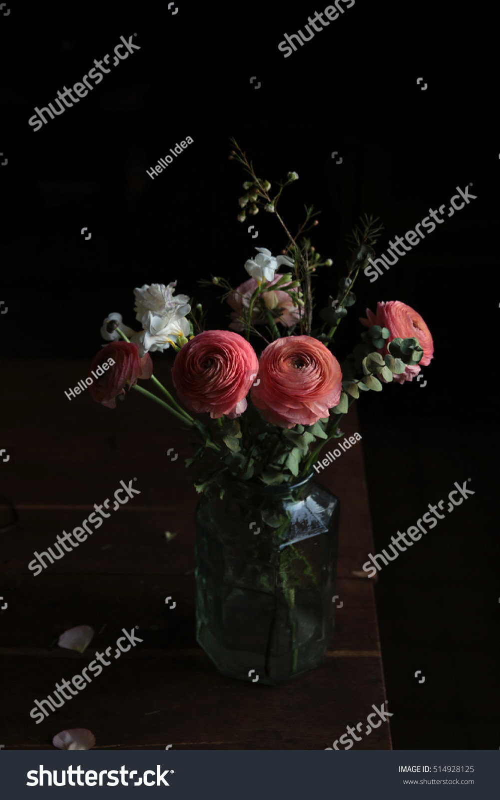 14 Awesome Flowers In Small Glass Vases 2024 free download flowers in small glass vases of flower bouquet glass vase on vintage stock photo edit now with regard to flower bouquet in a glass vase on vintage table with black moody background