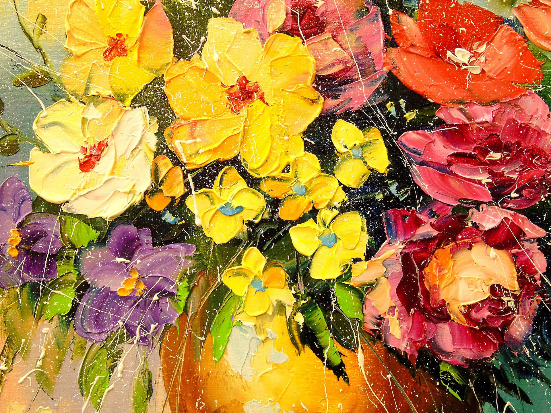 14 Stylish Flowers In Vase Acrylic Paintings 2024 free download flowers in vase acrylic paintings of bouquet of summer flowers in a vase painting by olha darchuk within view fullscreen