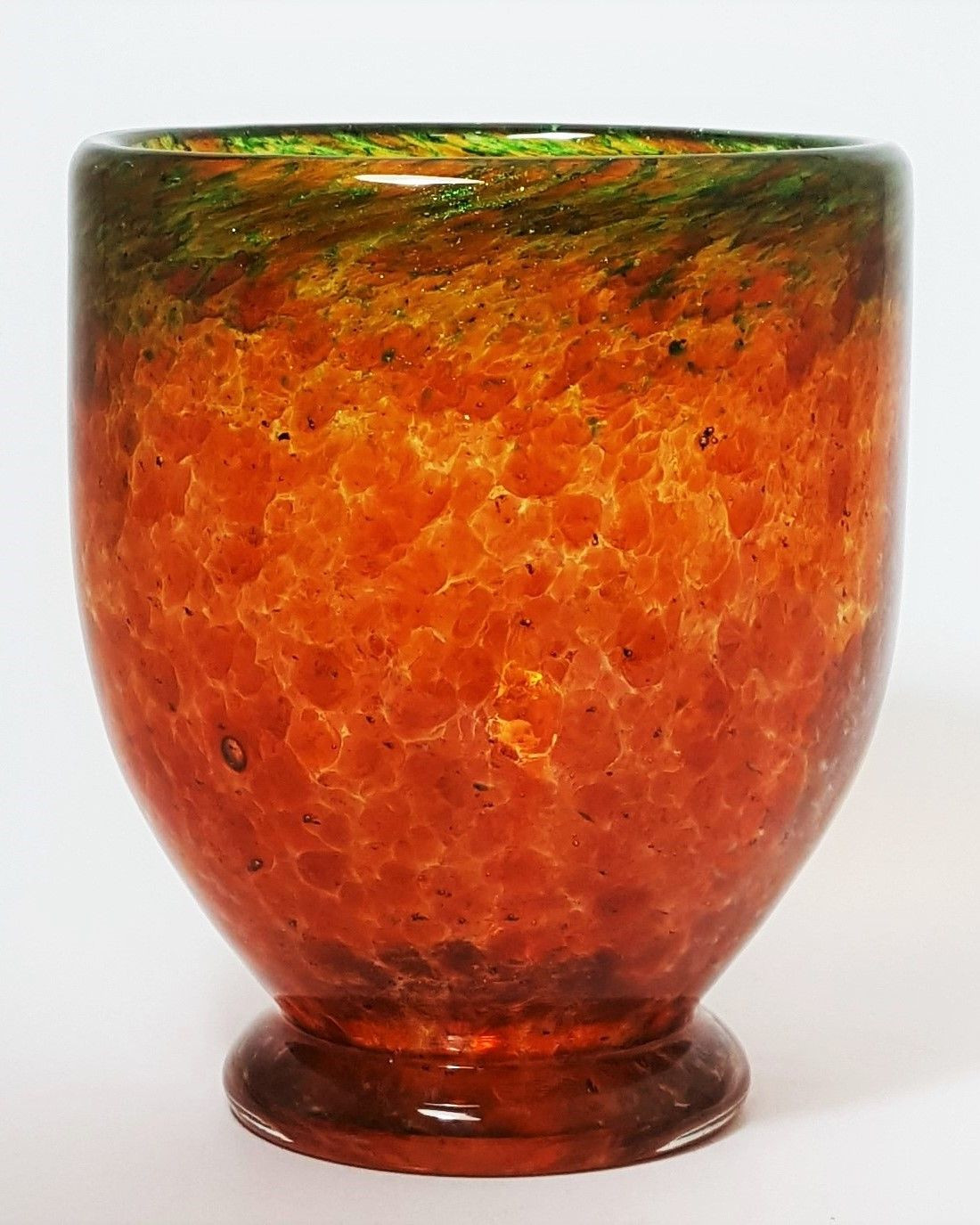 23 Lovely Footed Crystal Vase 2024 free download footed crystal vase of monart glass footed art vase with aventurine c1930 glass inside monart glass footed art vase with aventurine c1930