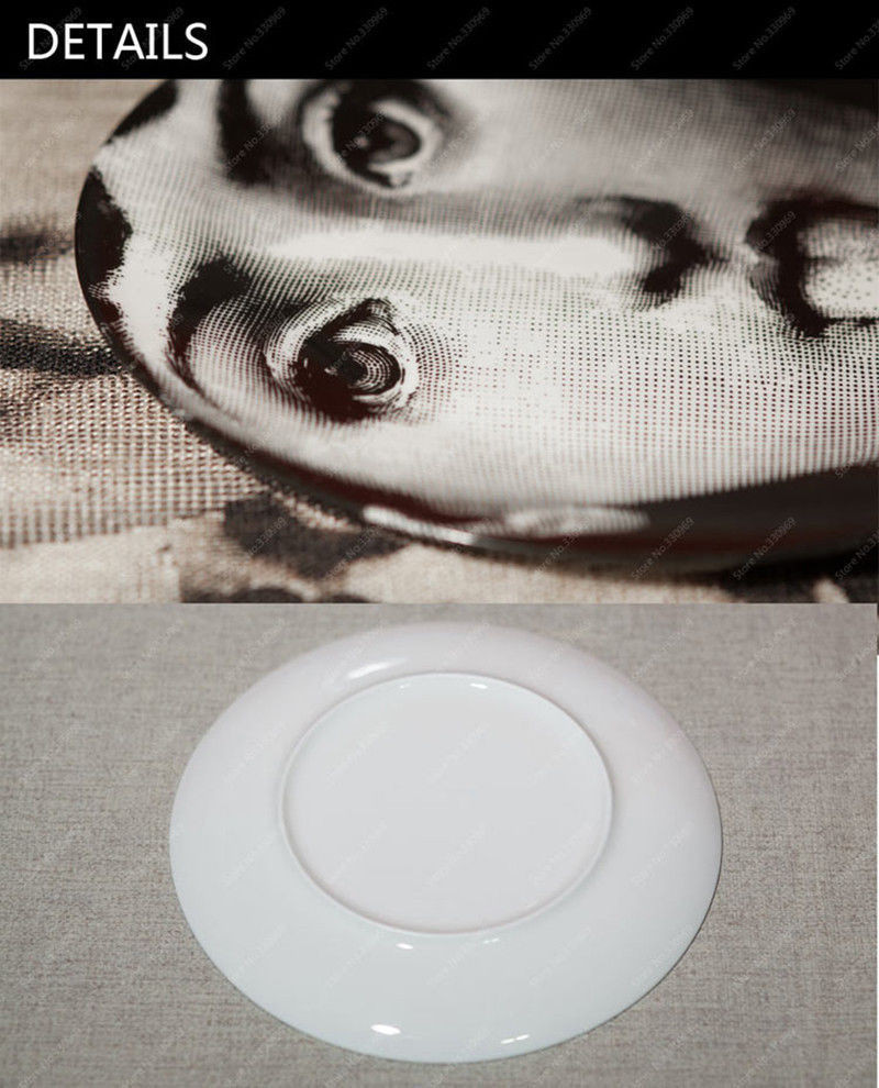 Fornasetti Perpetual Face Vase Of Vintage Produce Piero fornasetti Face Plates 8 Dinner Dishes Home Intended for Vintage Produce Piero fornasetti Face Plates 8 Dinner Dishes Home Wall Decorat