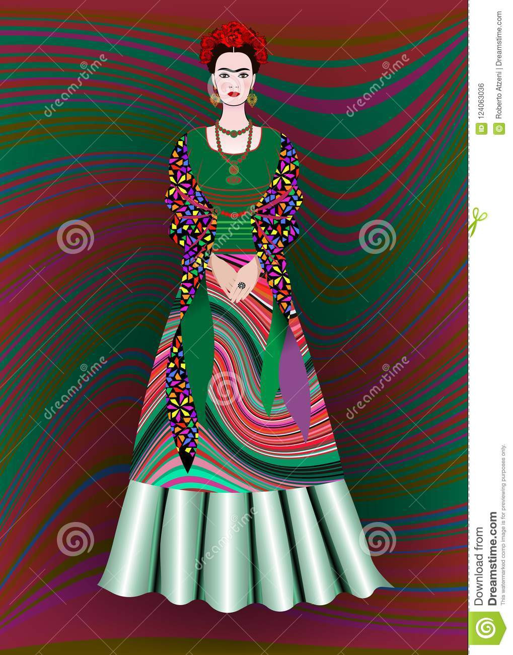 frida kahlo flower vase of frida kahlo vector portrait mexican woman with a traditional pertaining to frida kahlo vector portrait mexican woman with a traditional hairstyle mexican crafts jewelry and