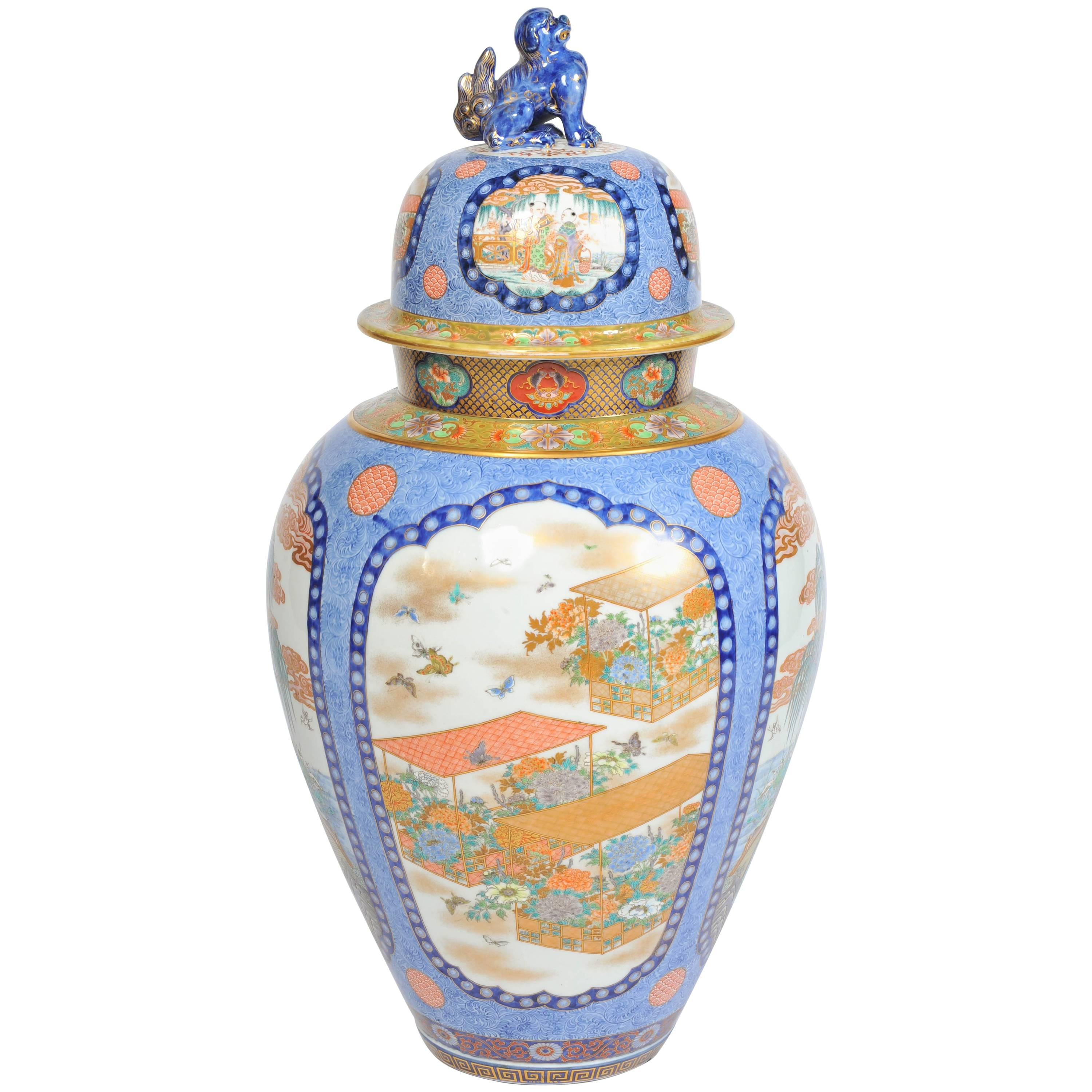 fukagawa porcelain vase of large japanese fukagawa imari vase at 1stdibs with 5586943 master