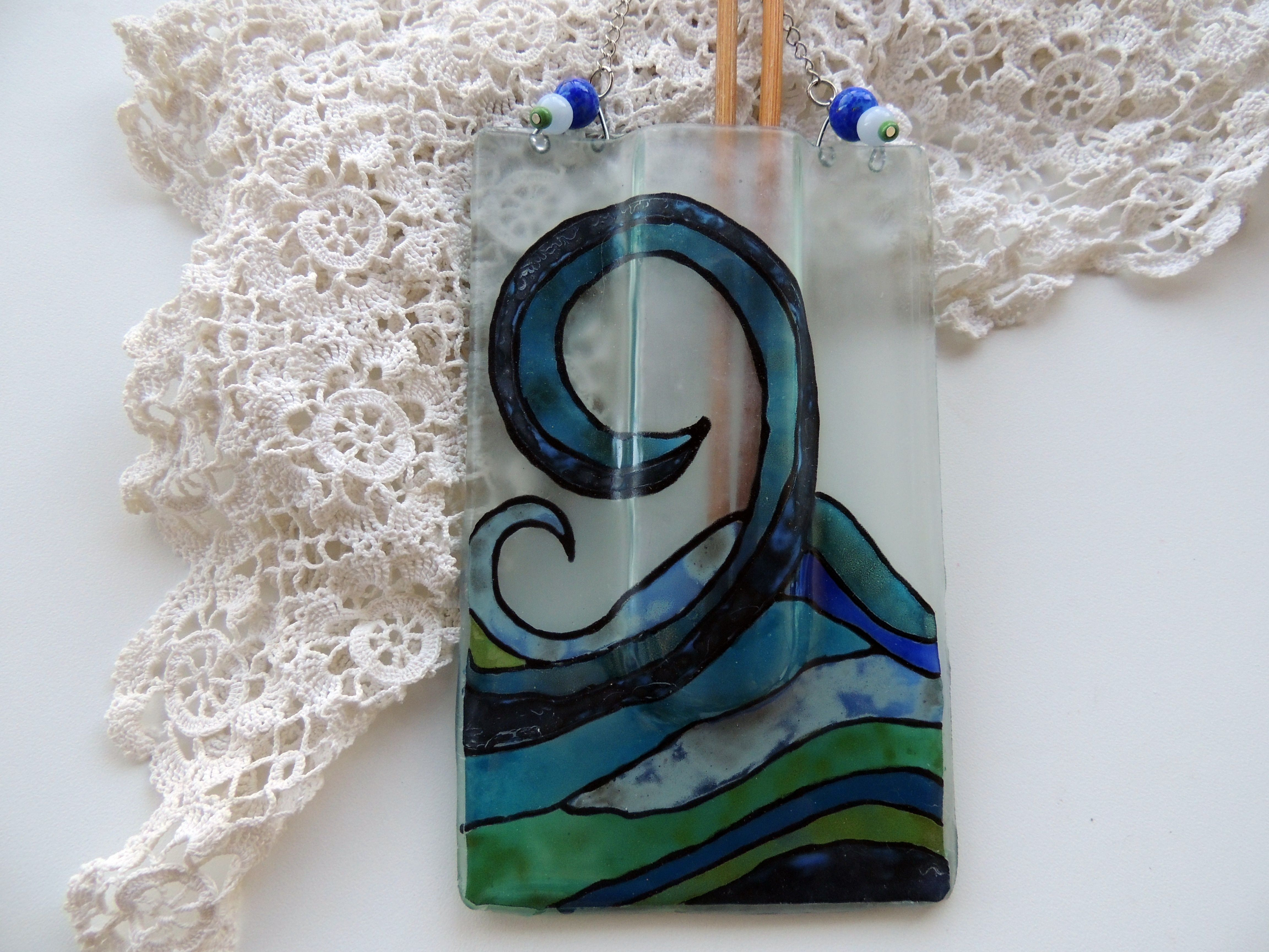 Fused Glass Wall Vase Of Fused Glass Pocket Vasepainted Fused Vasepainted Wall Vasewall with Regard to Fused Glass Pocket Vasepainted Fused Vasepainted Wall Vasewall Painted Sea