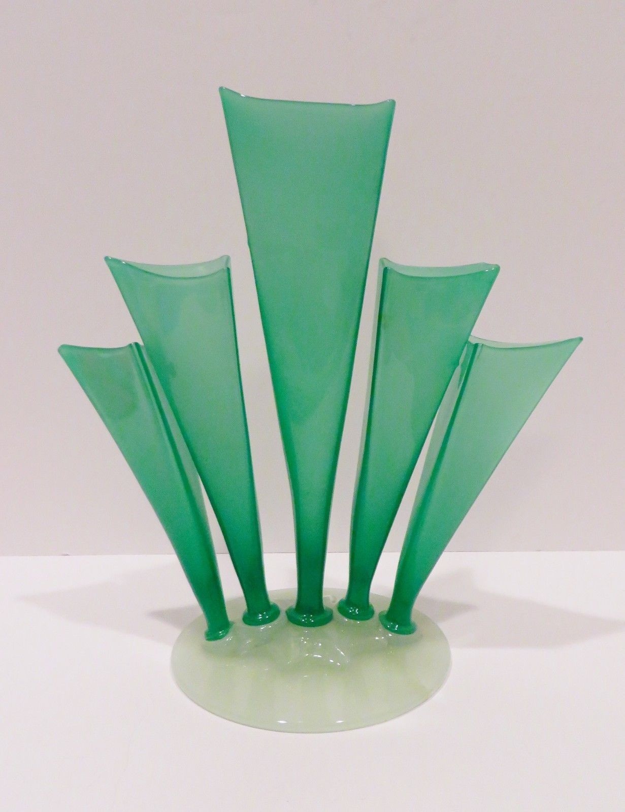 16 Recommended Galaxy Art Glass Vase 2024 free download galaxy art glass vase of frederick carder stueben green jade prong vase art glass in frederick carder stueben green jade prong vase