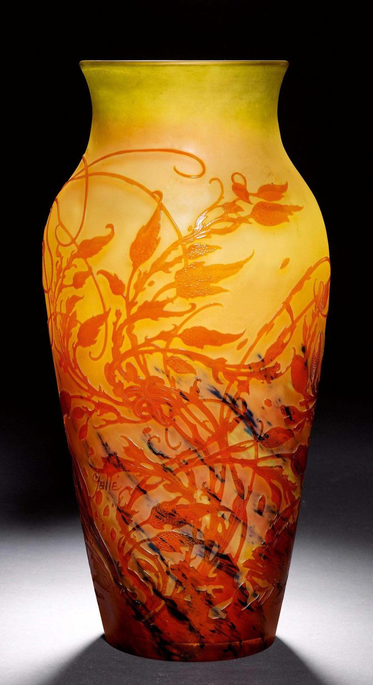 galle vase for sale of 542 best art glass galle images on pinterest art nouveau glass with emile galle vase um 1900 gelbes glas mit blauen einschmelzu