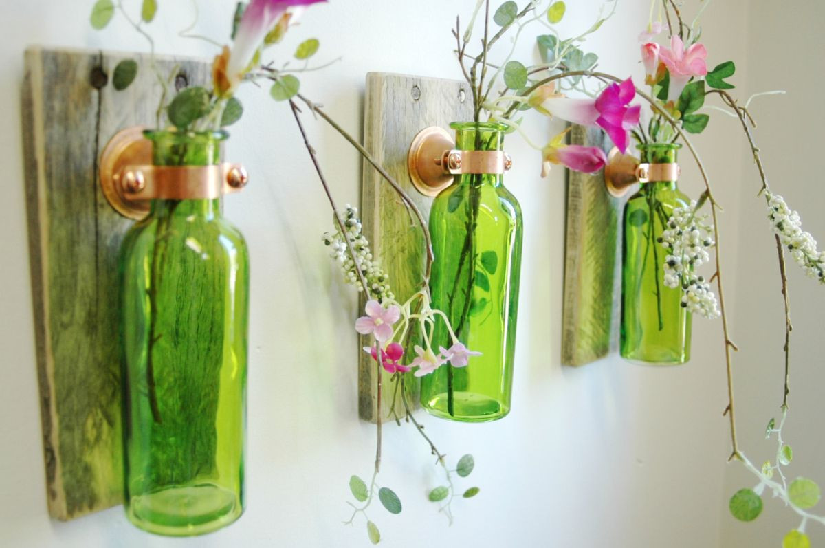 glass bottle vase runner set of inspiring wine bottle crafts shared by creative diy enthusiasts with view in gallery