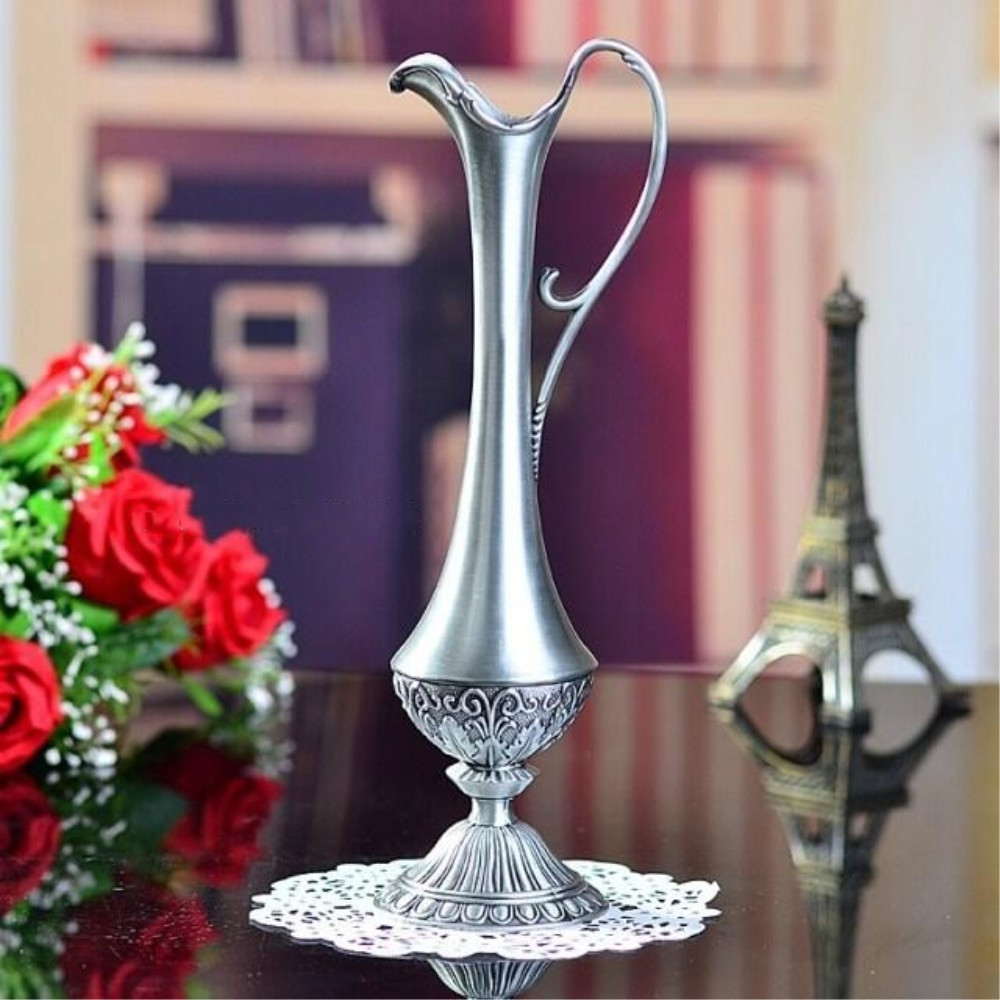 glass column vase of free shipping selling hot pewter plated metal flower vase for home in free shipping selling hot pewter plated metal flower vase for home decoration in vases from home garden on aliexpress com alibaba group