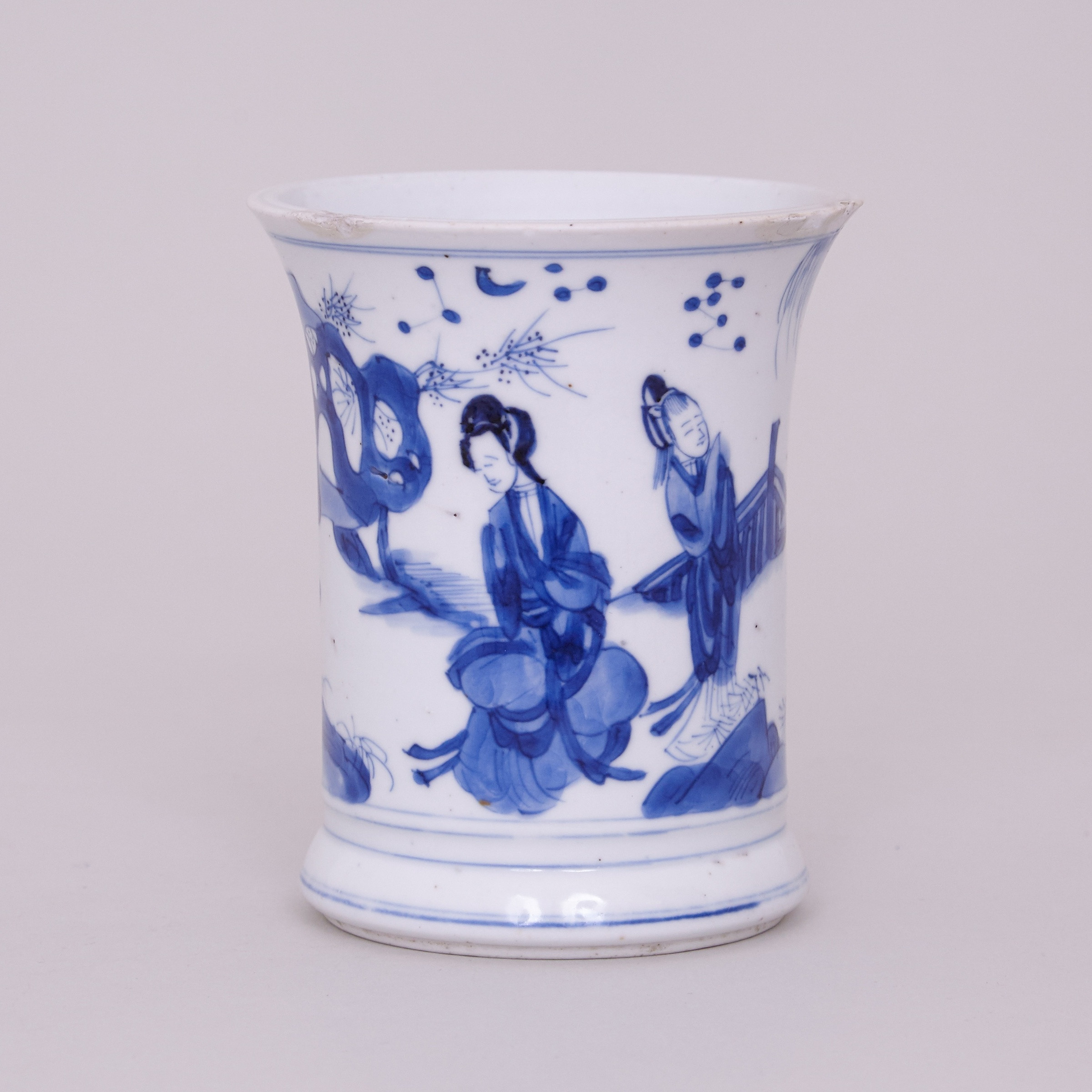 glass cylinder vases with flared rims 9 in of a chinese kangxi brush pot kangxi 1662 1722 anita gray intended for a chinese kangxi brush pot