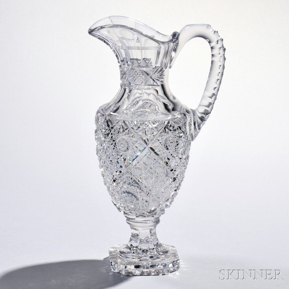 Glass Pitcher Vase Of American Brilliant Period Cut Glass Pitcher American Brilliant with American Brilliant Period Cut Glass Pitcher