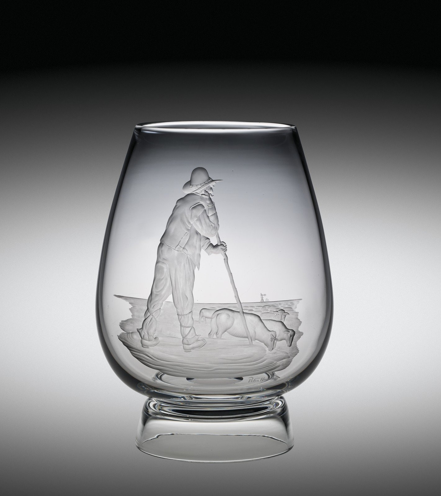 12 Famous Glass Vase Making 2024 free download glass vase making of collection search corning museum of glass intended for vase with rancher tending cattle