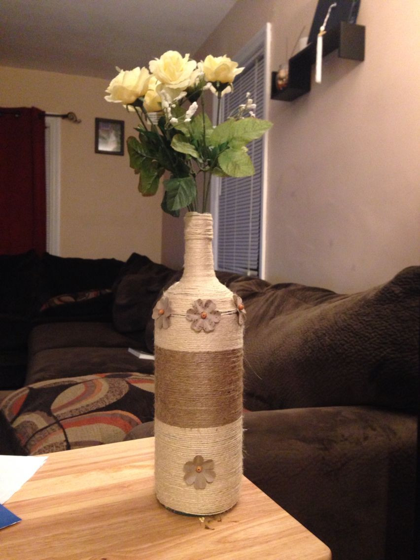 12 Famous Glass Vase Making 2024 free download glass vase making of i used an old wine bottle to make this and i wrapped it wit twine in i used an old wine bottle to make this and i wrapped it wit twine that i purchased from michaels the