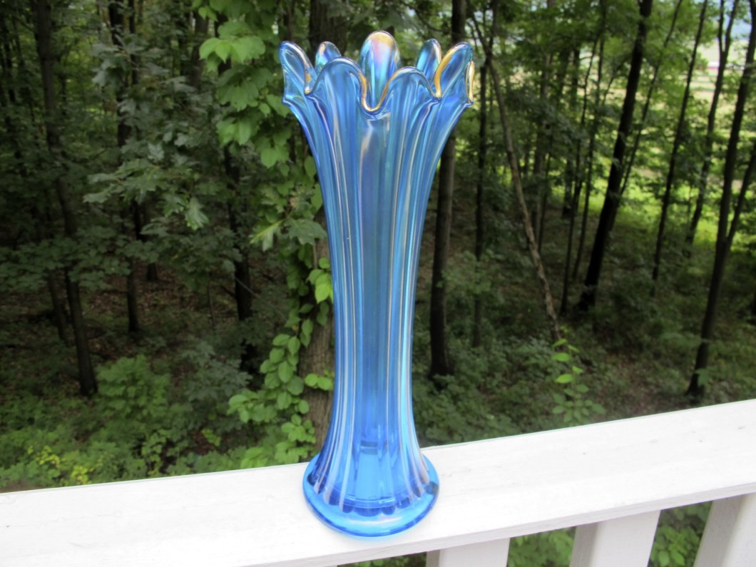 13 Unique Glass Vase with Gold Trim 2024 free download glass vase with gold trim of antique carnival glass vase carbk co inside antique northwood sapphire blue gold trim thin rib carnival glass