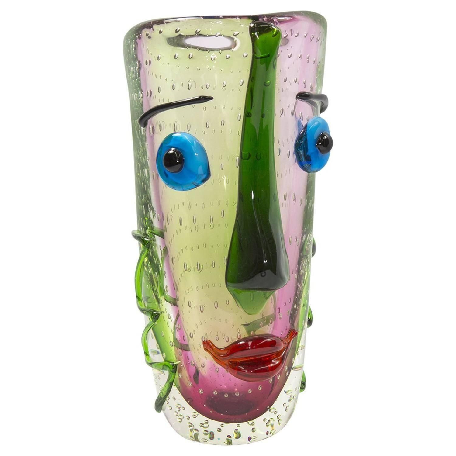 23 Awesome Green Glass Vases for Sale 2024 free download green glass vases for sale of fabulous large murano multicolored abstract picasso face art glass for fabulous large murano multicolored abstract picasso face art glass vase