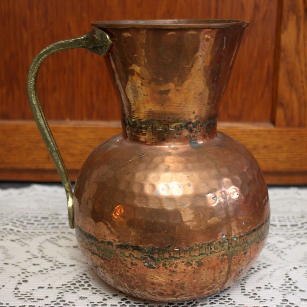 18 Awesome Gurgling Fish Vase 2024 free download gurgling fish vase of solid copper pitcher made in turkey hammered brass handle vintage pertaining to solid copper pitcher made in turkey hammered brass handle vintage patina