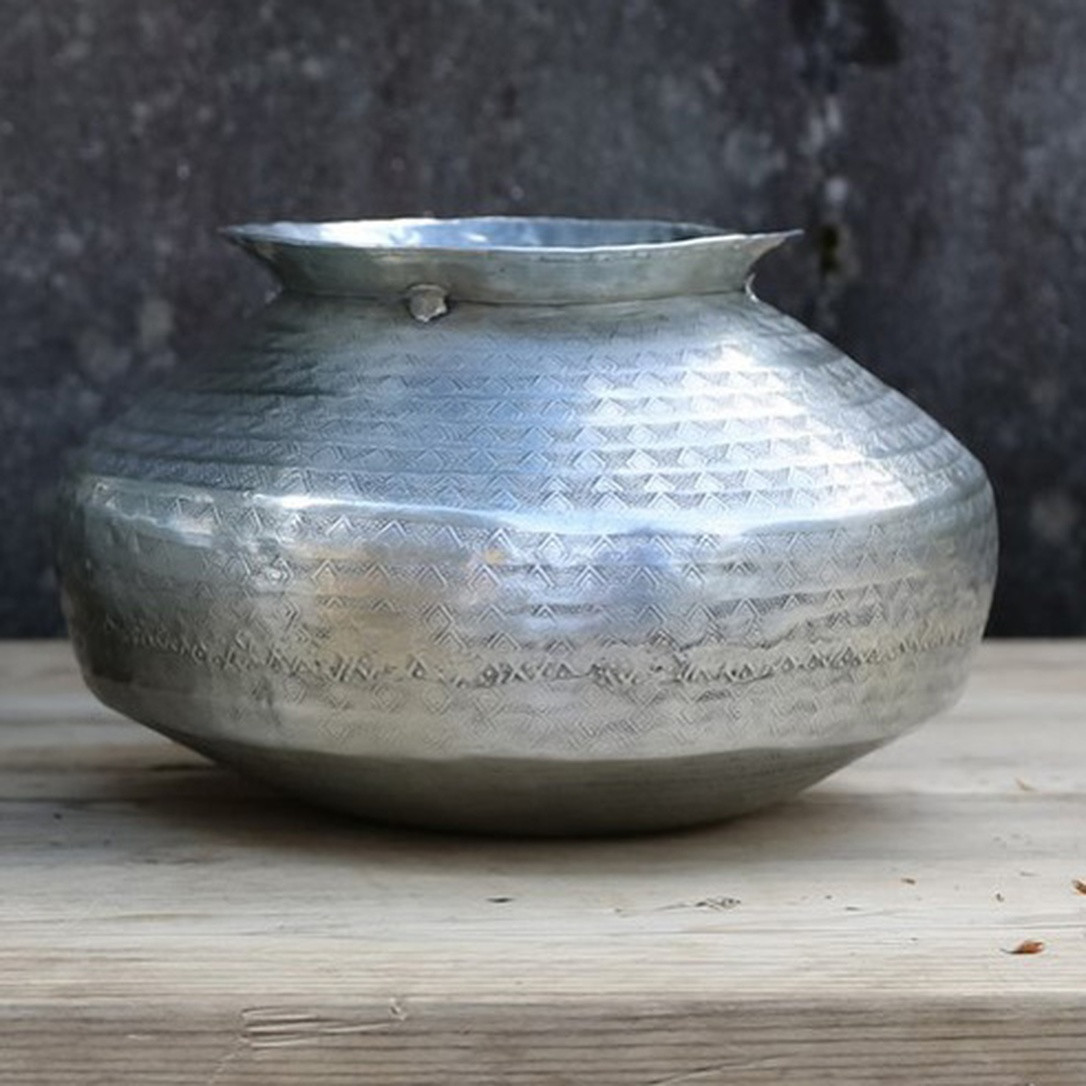hammered copper vase of prezola madhuri aluminium bulbous vase small nkuku within madhuri aluminium bulbous vase small
