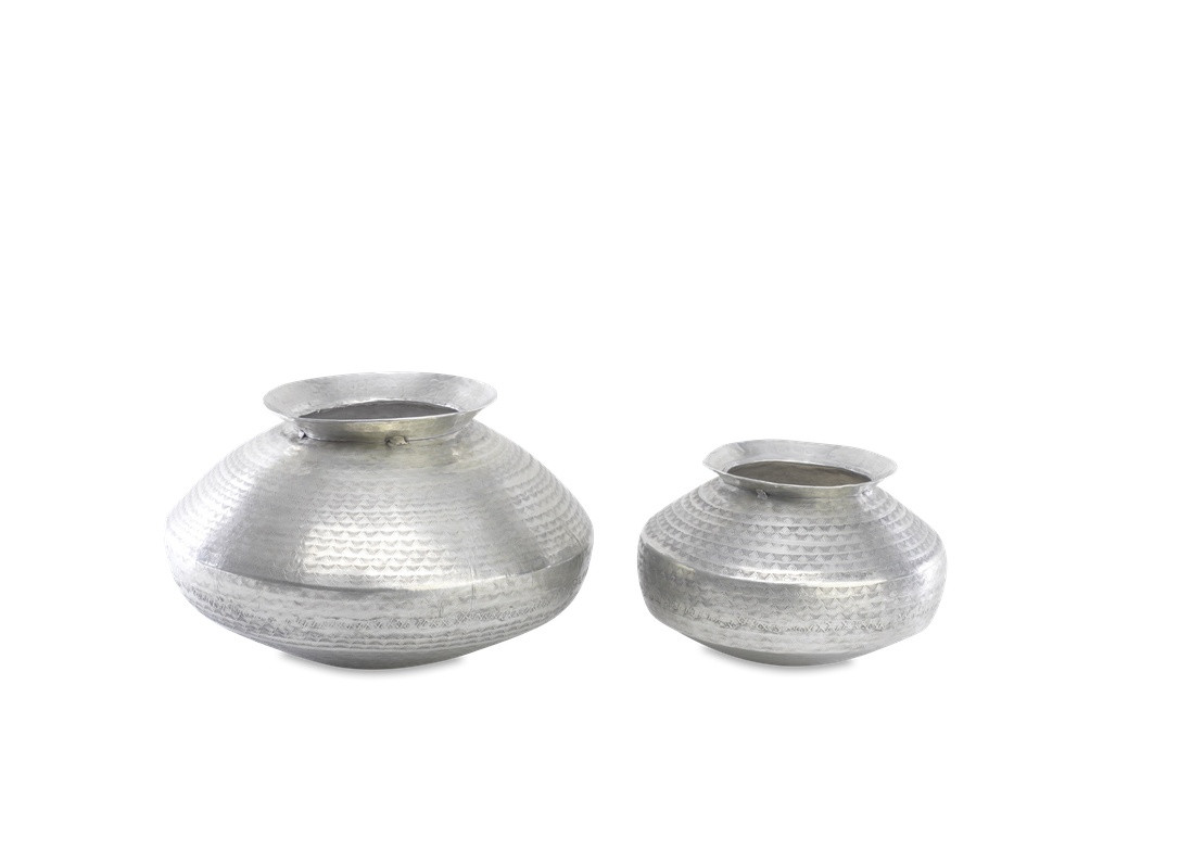 hammered metal vases silver of prezola madhuri aluminium bulbous vase small nkuku for madhuri aluminium bulbous vase small