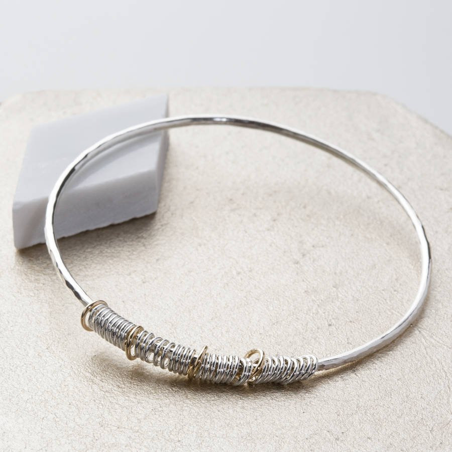 21 Best Hammered Silver Floor Vase 2024 free download hammered silver floor vase of 40th birthday bangle in 9ct gold and sterling silver by jenny grace intended for 40th birthday bangle in 9ct gold and sterling silver