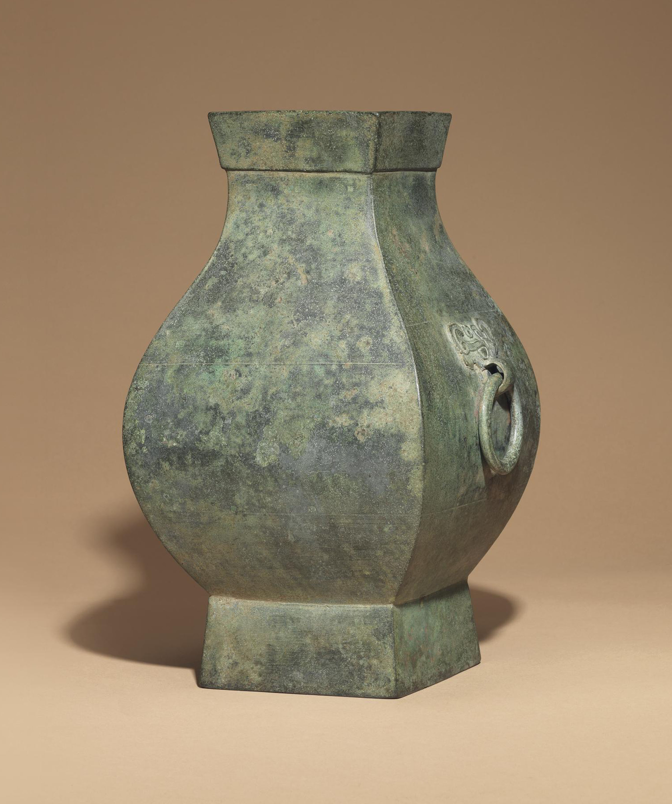 12 Famous Han Dynasty Vase 2024 free download han dynasty vase of a bronze square section twin handled vase hu han dynasty 3rd throughout lot 11