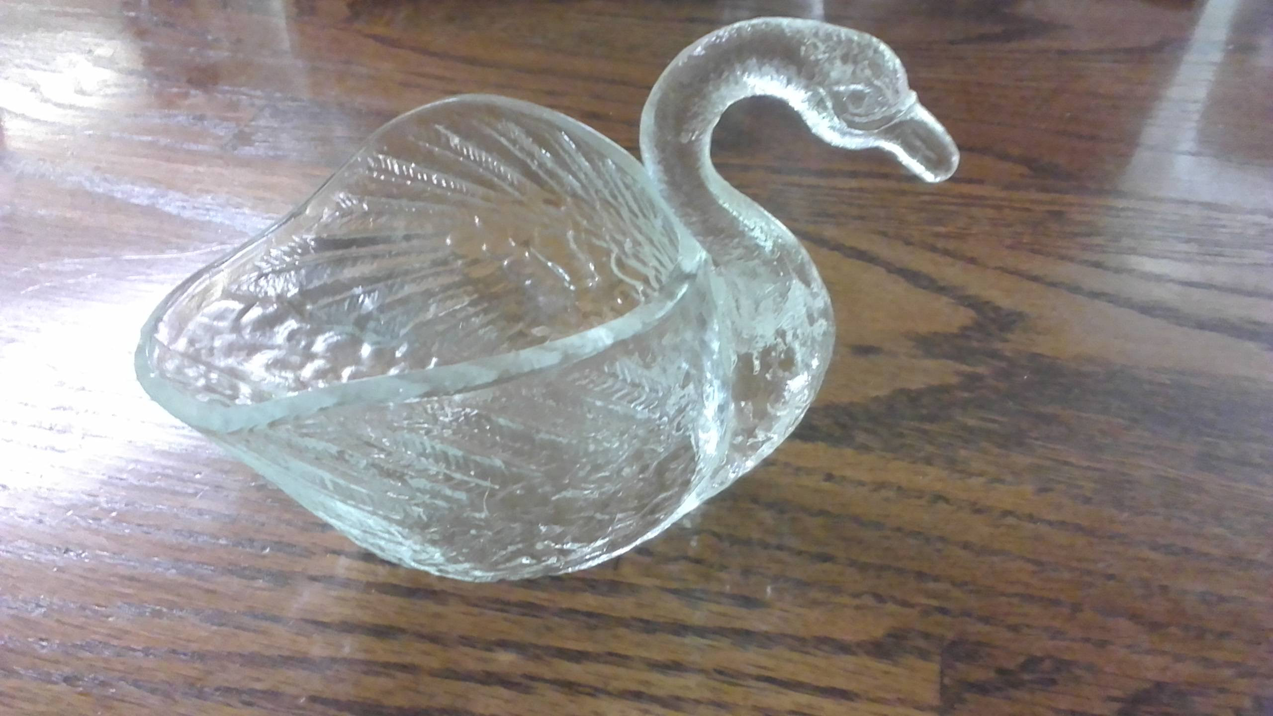 Hand Blown Glass Swan Vases Of Glass Swan Etsy within Dzoom