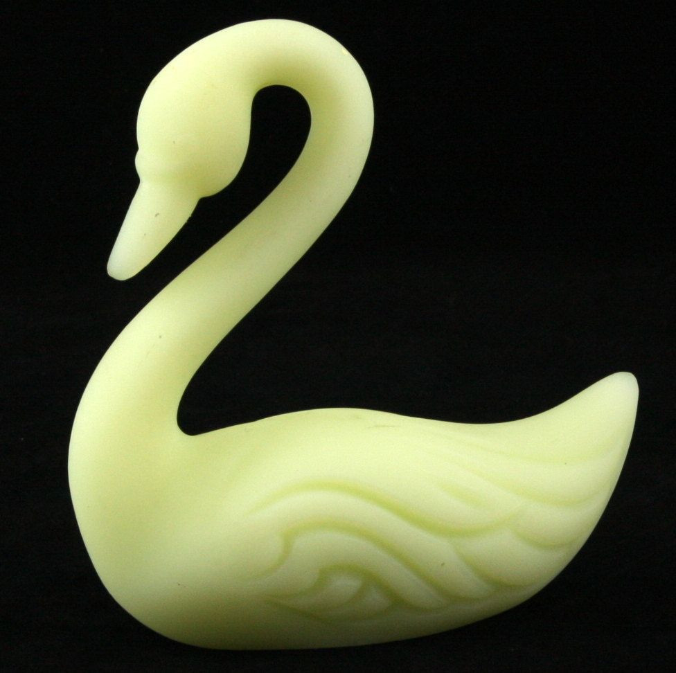 hand blown glass swan vases of vtg fenton custard glass swan figurine via etsy fenton yellow with regard to vtg fenton custard glass swan figurine via etsy