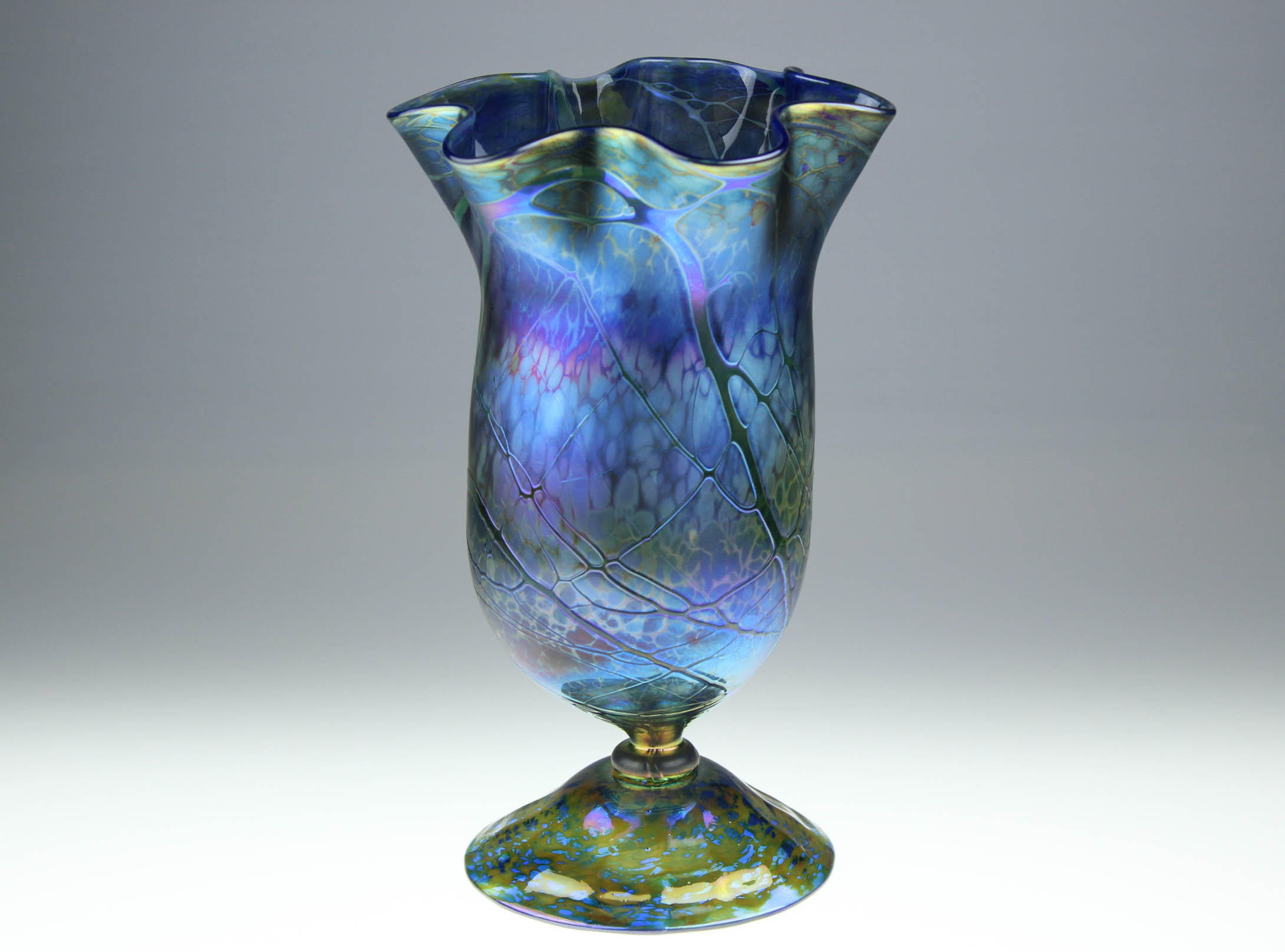 15 Lovable Hand Blown Glass Vases Bowls 2024 free download hand blown glass vases bowls of art glass vase hand blown by eric w hansen with iridescent within dc29fc294c28ezoom