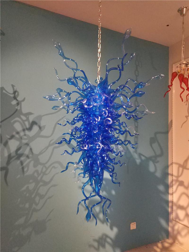 hand blown glass vases for sale of hot designer blue glass art crystal chandelier light led light in note our glasss products are 100 hand blown artistic diy craft the finished product would be a little different from the original picture such as color