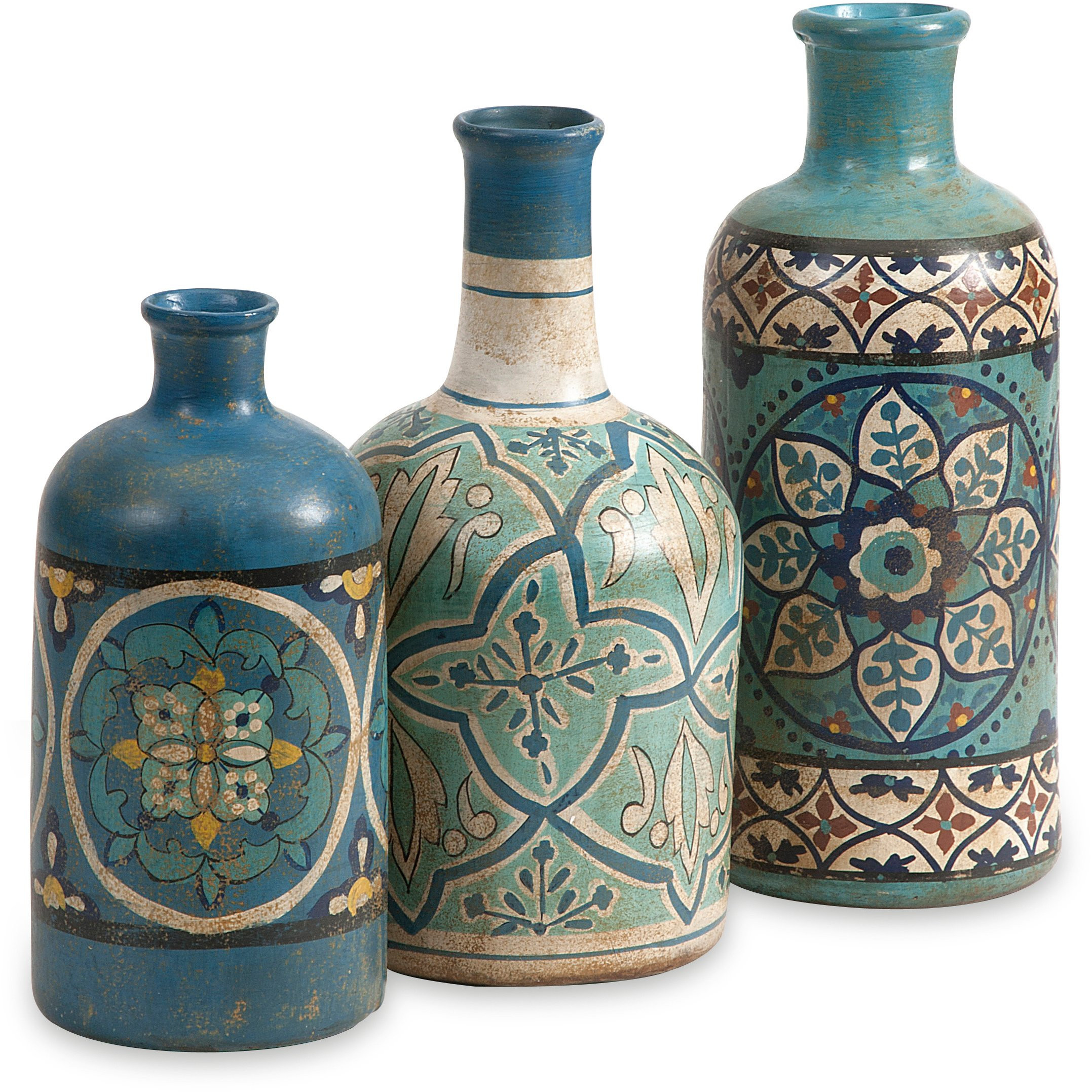 14 Fashionable Hand Painted Flower Vases 2024 free download hand painted flower vases of shop kabir hand painted bottles set of 3 free shipping today throughout shop kabir hand painted bottles set of 3 free shipping today overstock com 9659558