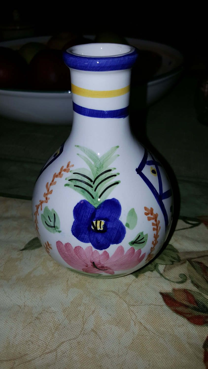 hand painted japanese vase of vintage cordon bleu bia international oil vinegar bottle vase in for vintage cordon bleu bia international oil vinegar bottle vase in french mediterranean style