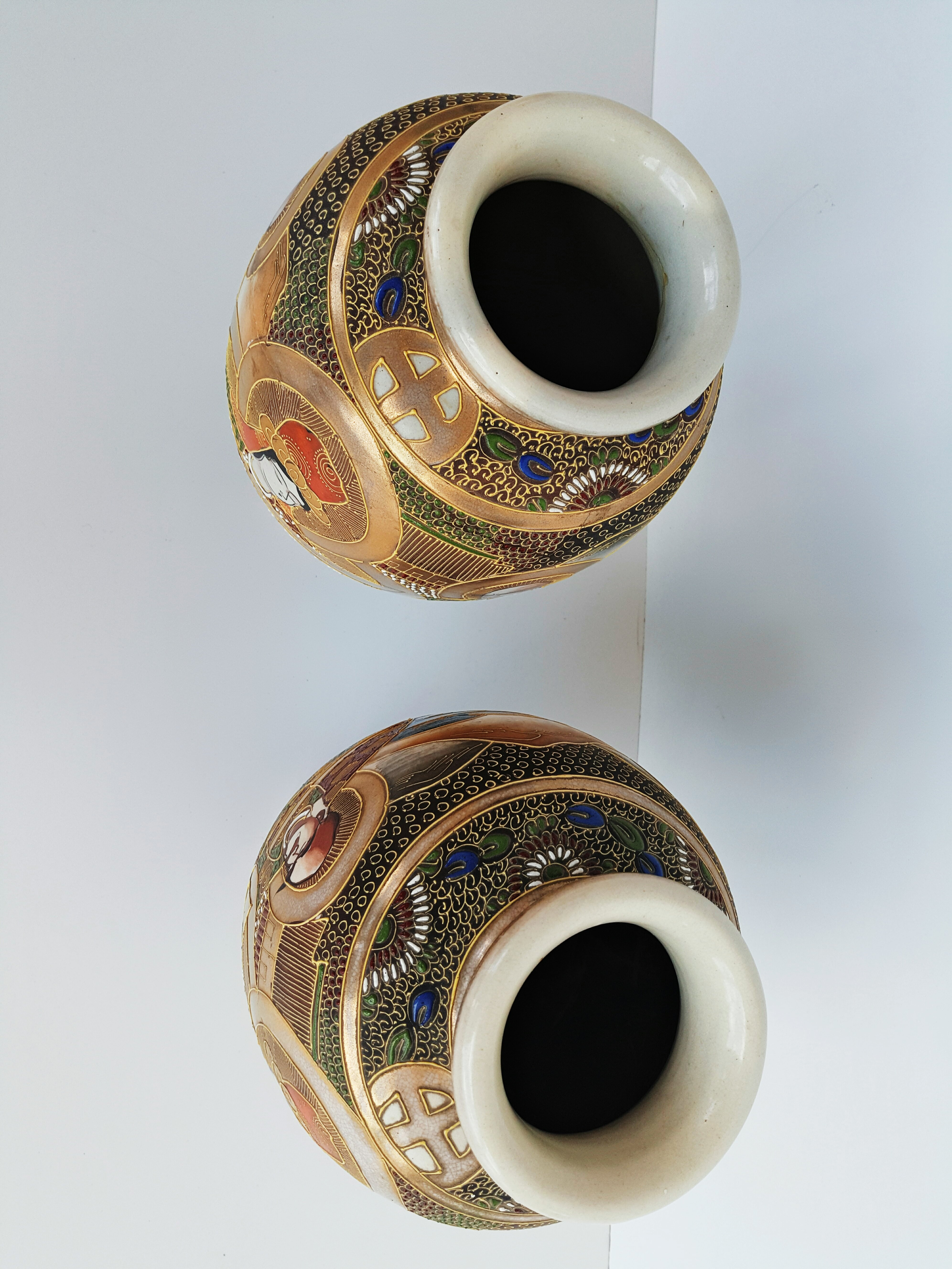 19 Recommended Hand Painted Satsuma Vase 2024 free download hand painted satsuma vase of early 20th century pair of japanese satsuma vases in painted ceramic inside early 20th century pair of japanese satsuma vases in painted ceramic for sale at 1std