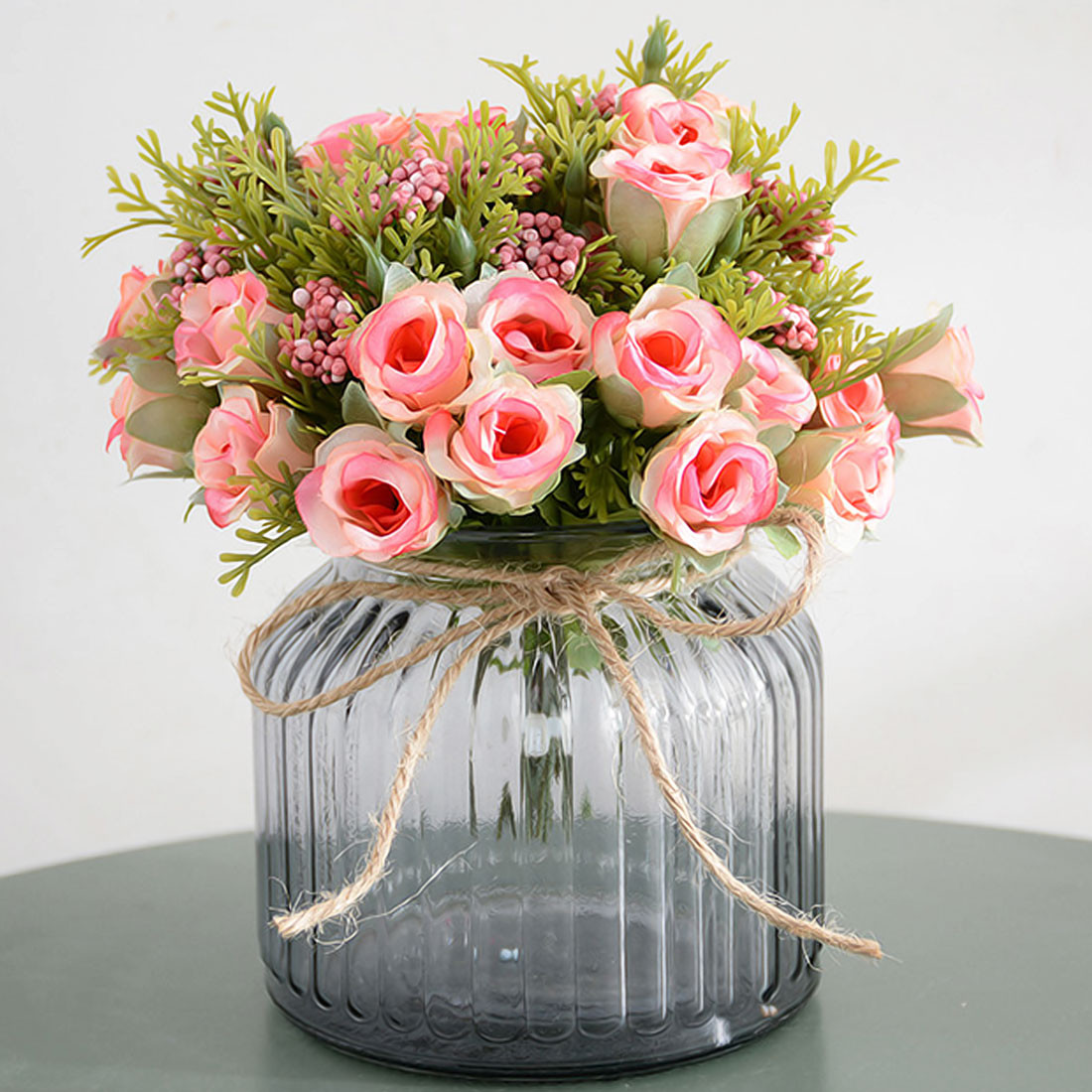 12 Fabulous Head Vases for Sale 2024 free download head vases for sale of small bud silk roses simulation flowers artificial flowers 13 heads with regard to total width20cm 1cm0 4 inch