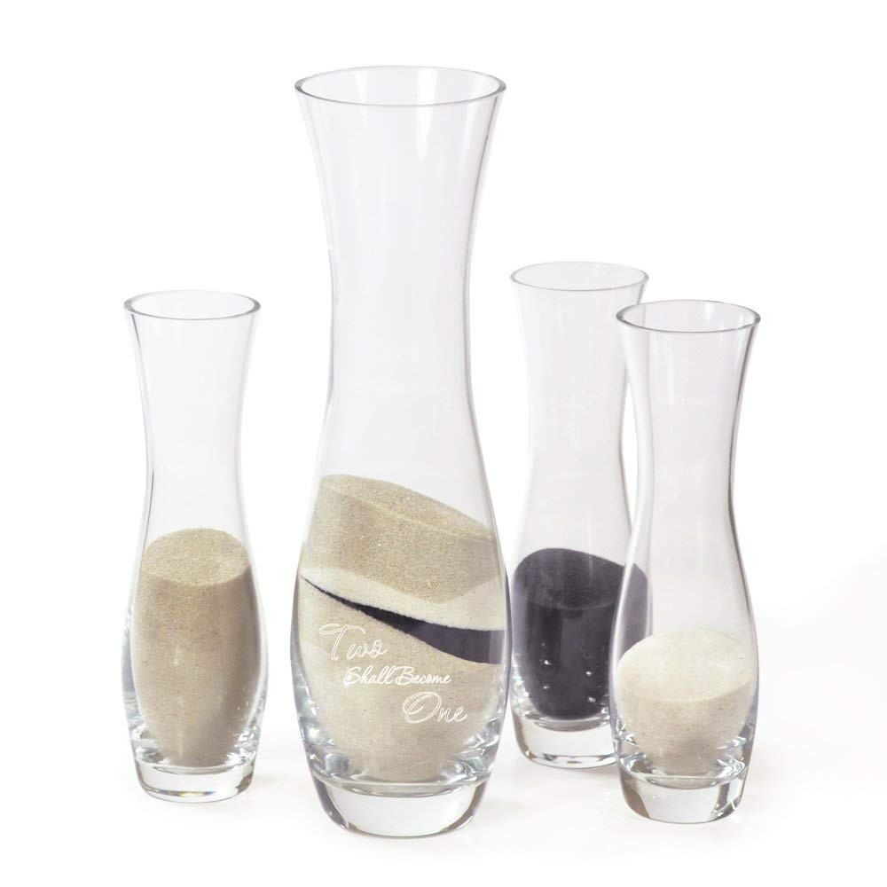heart shaped sand ceremony vase set of amazon com cathys concepts two shall become one sand 4pc ceremony inside amazon com cathys concepts two shall become one sand 4pc ceremony unity set home kitchen