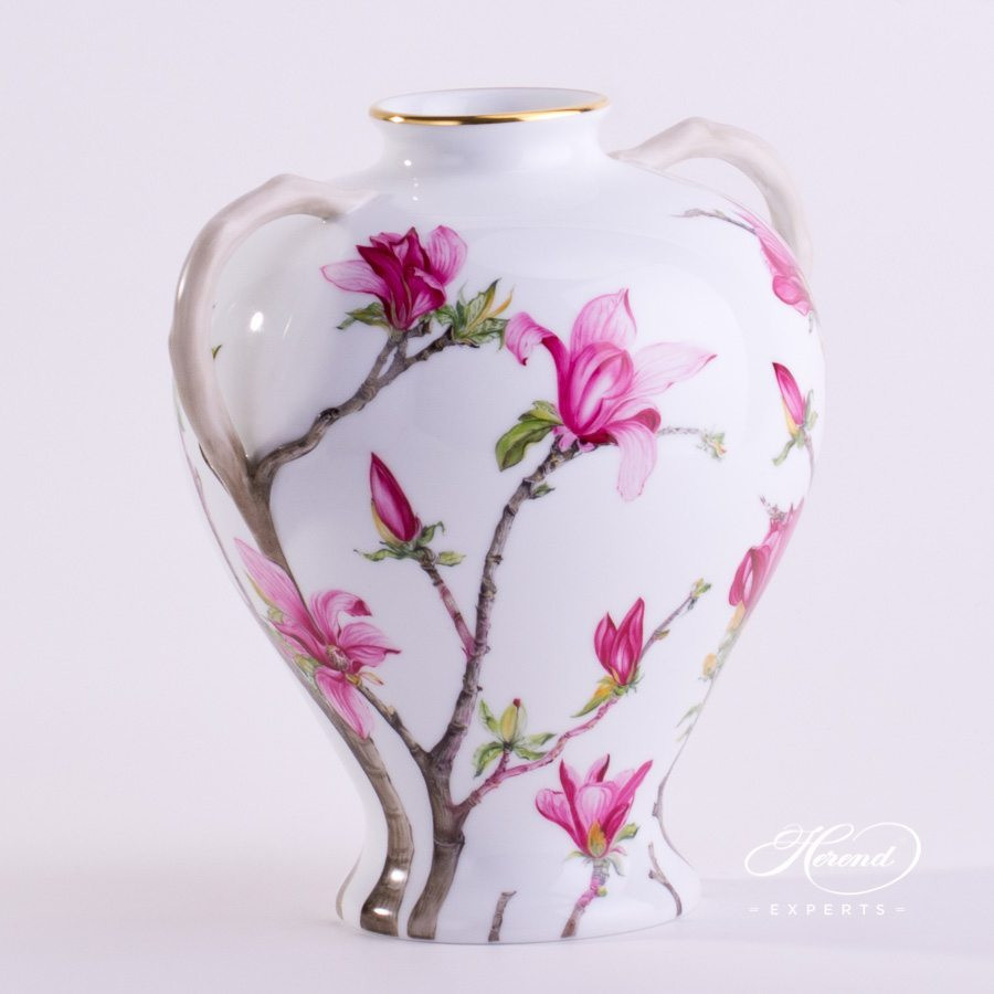 Herend Hvngary Hand Painted Vase Of Vase with Magnolia Naturalistic Herend Experts within Vase with Magnolia 7127 0 00 C Naturalistic Pattern Herend Porcelain Hand Painted