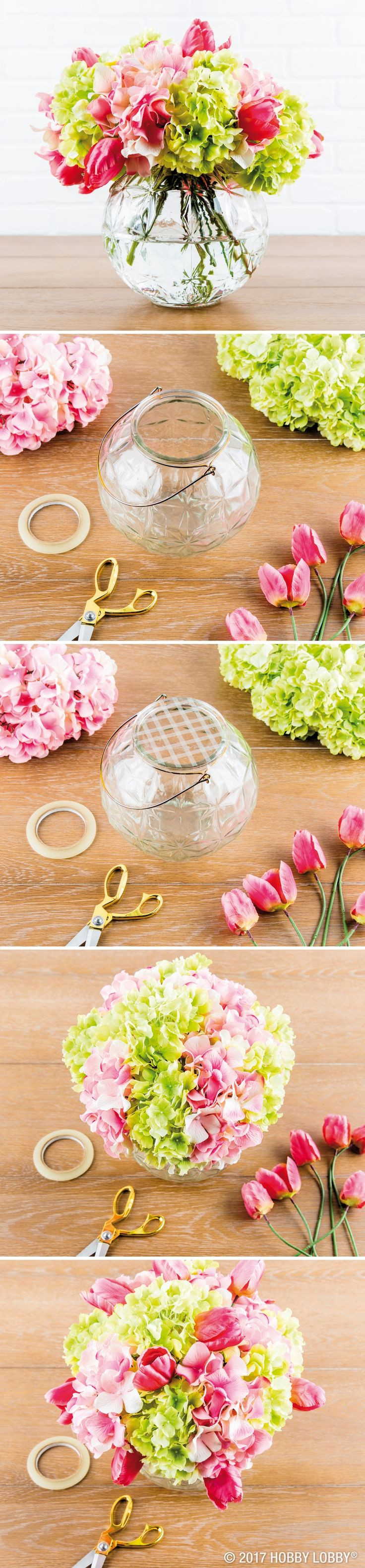 30 Wonderful Hobby Lobby Vases and Containers 2024 free download hobby lobby vases and containers of 834 best diy projects images on pinterest within bring life to your space with a diy faux floral arrangement first trim stems as needed next tape grid lin
