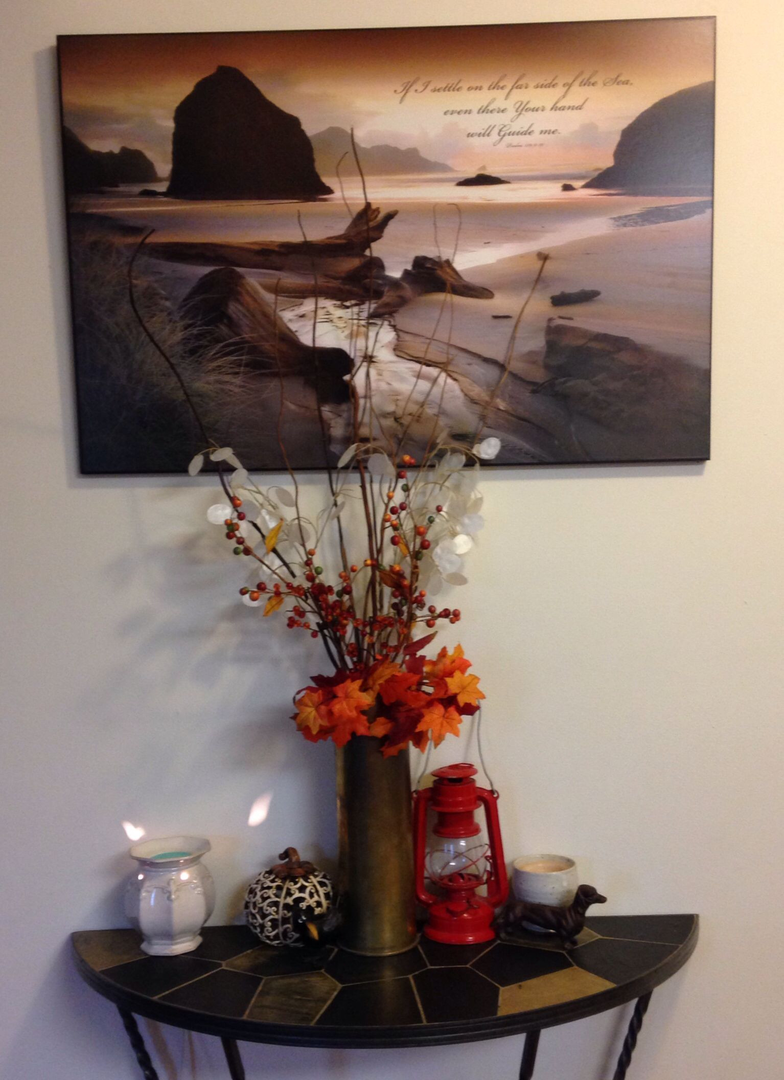 hobby lobby vases and containers of easy fall decor on my console table artillery shell filled with throughout hobby lobby a· lobbies a· easy fall decor on my console table artillery shell filled with fall foliage mini