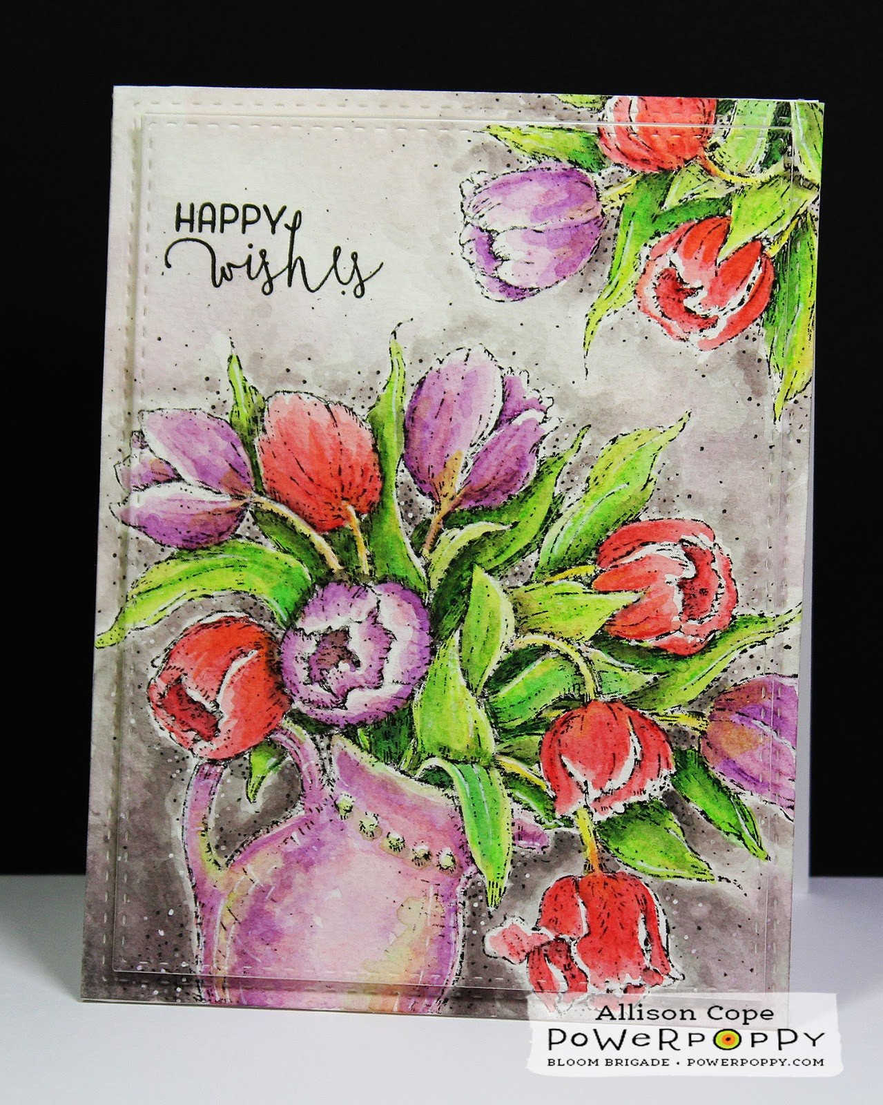 hobnail vase pink of products tagged digital stamps page 4 power poppy by marcella hawley pertaining to tulips in hobnail pitcher digital stamp set