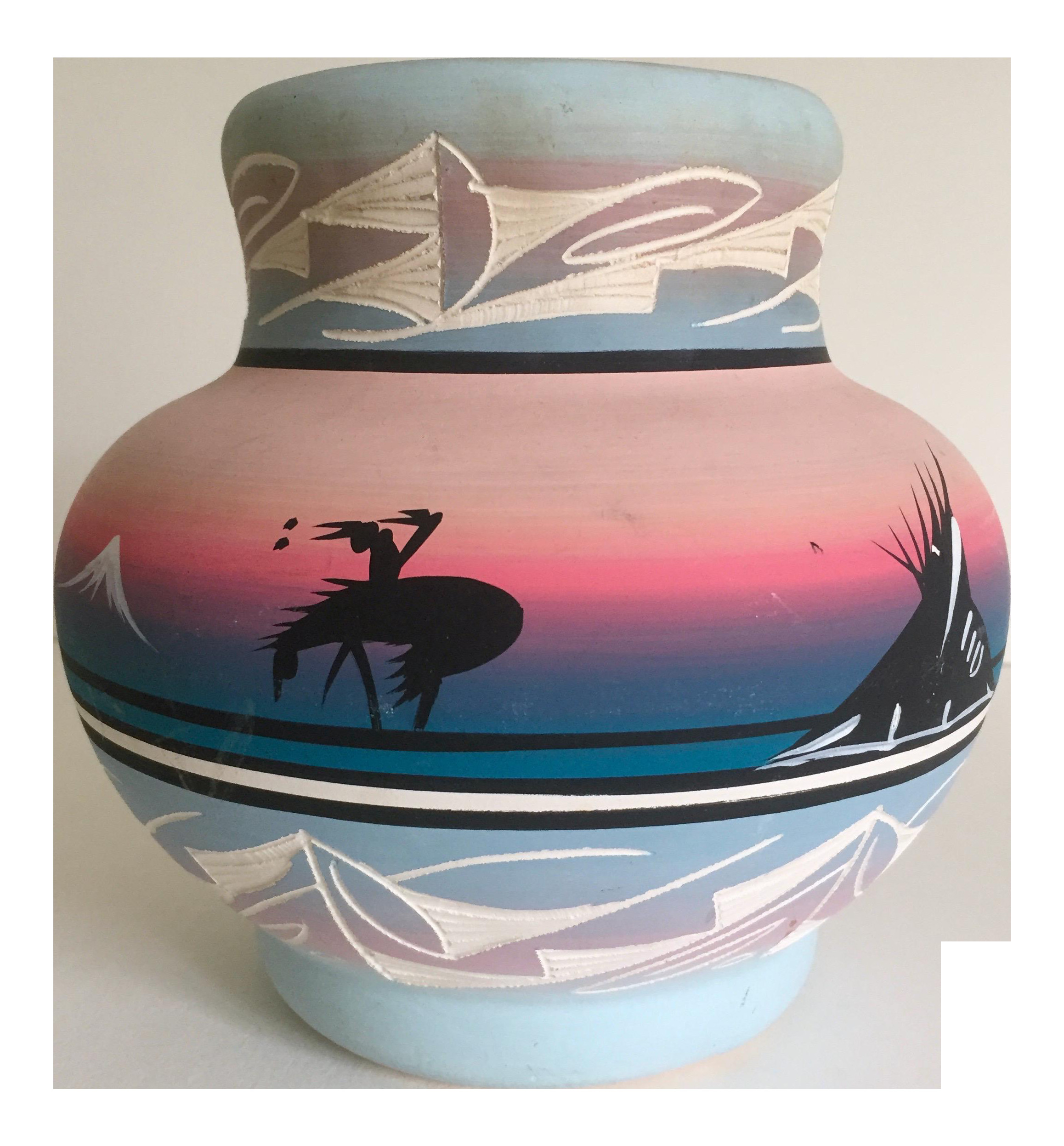 11 Elegant Horsehair Wedding Vase 2024 free download horsehair wedding vase of vintage used navajo vases chairish with vintage signed navajo native american pink mesa sunset hand painted pottery vase